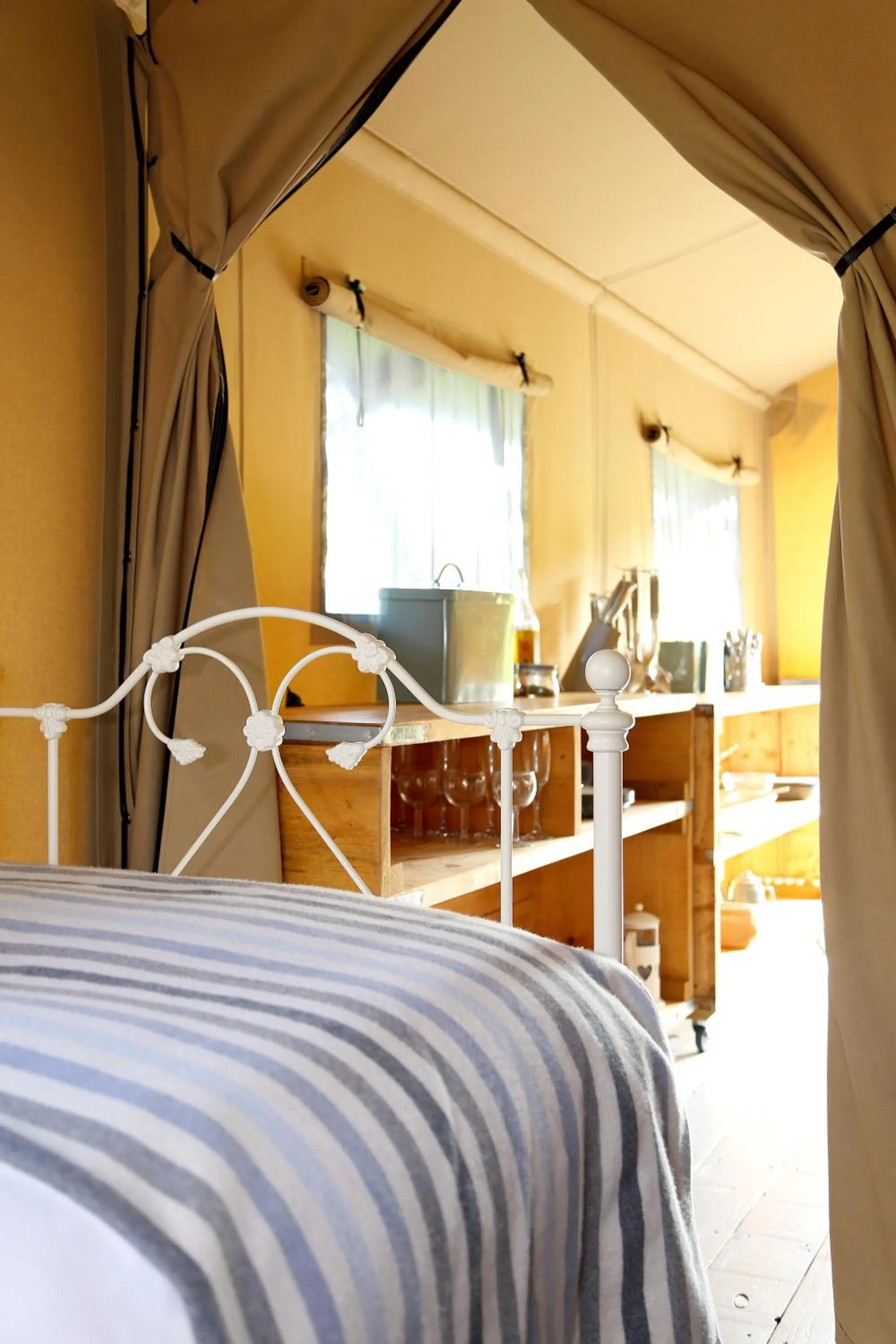 Bed in Llan-Y-Coed Farm Stay