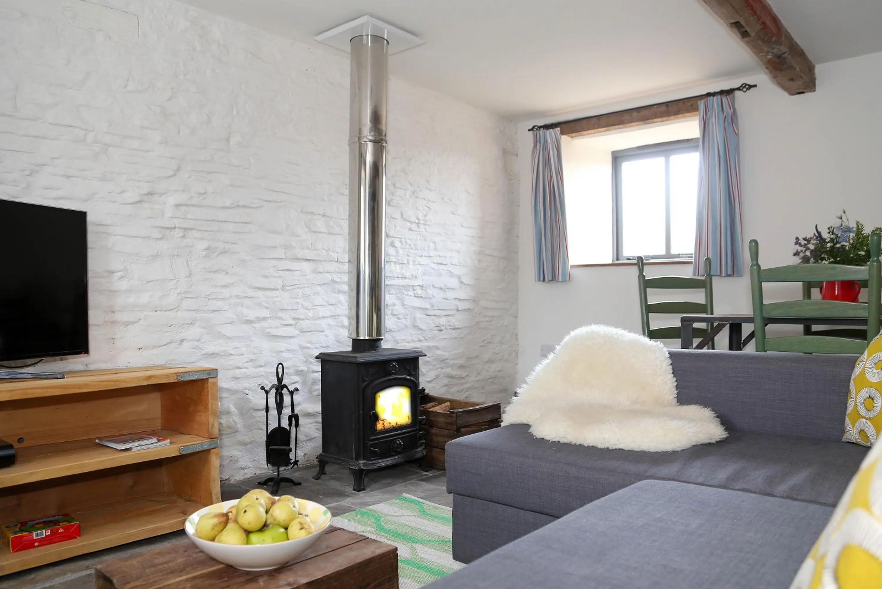 Living room in Llan-Y-Coed Farm Stay