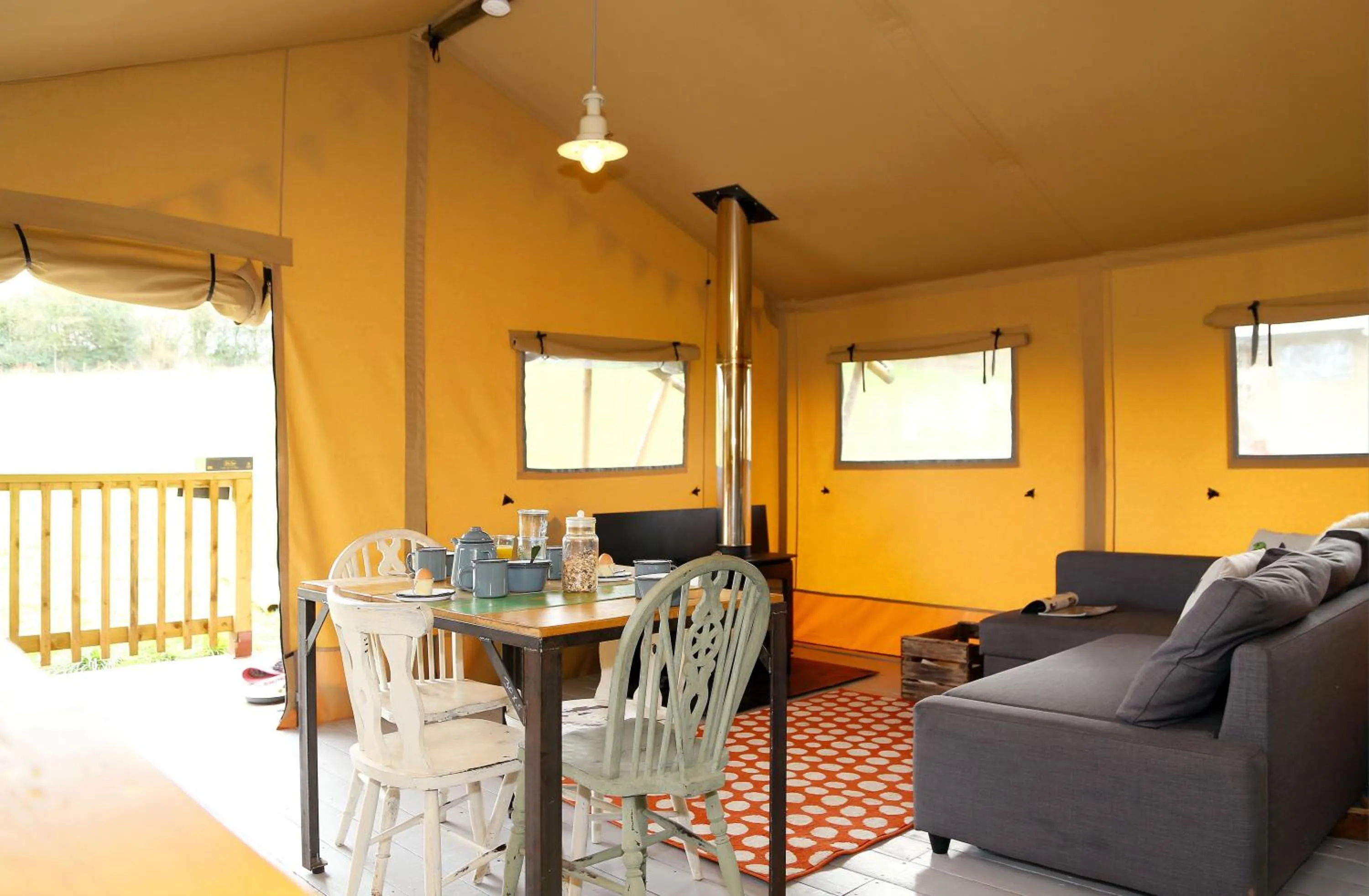 Living room in Llan-Y-Coed Farm Stay