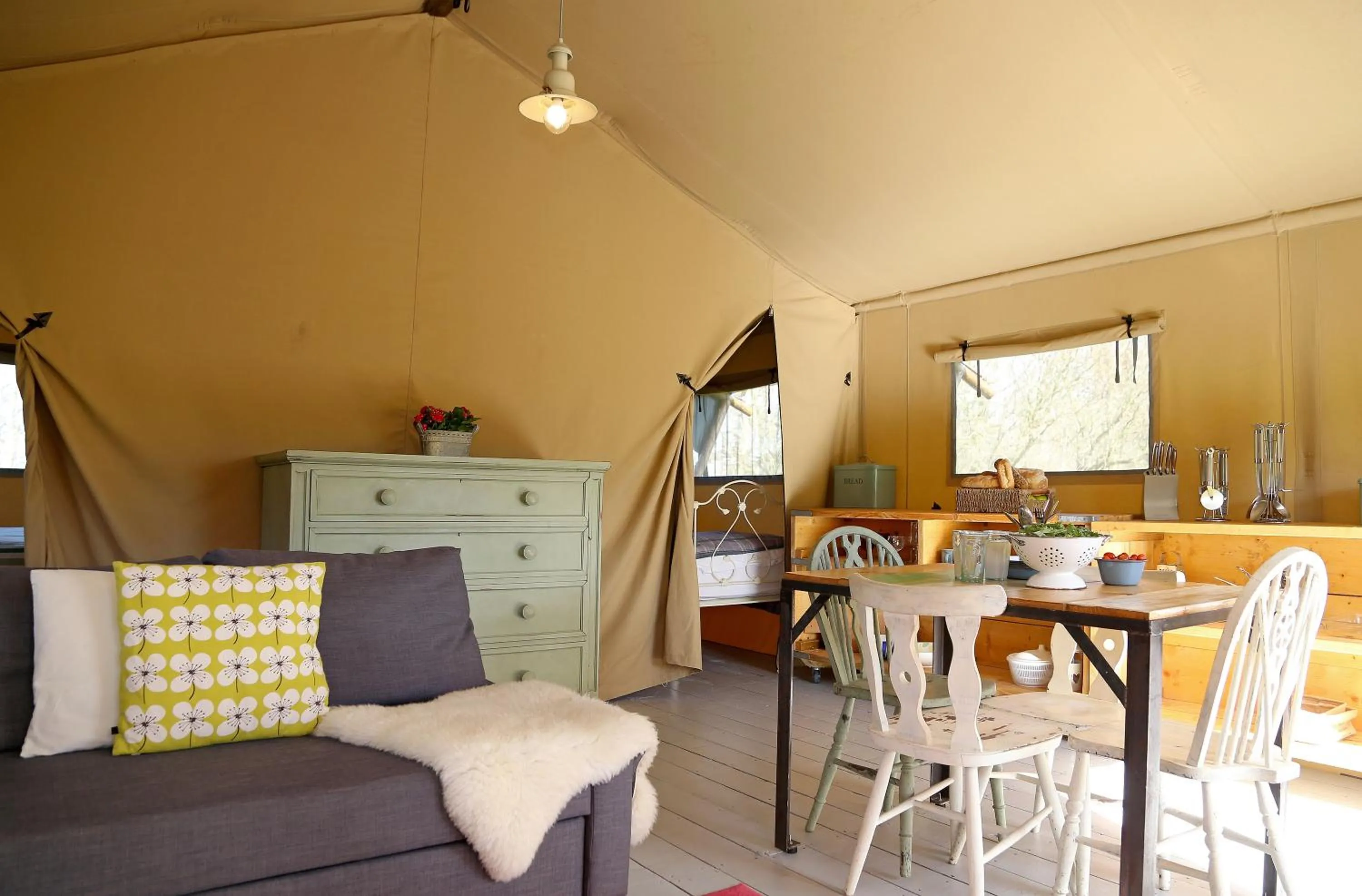 Living room in Llan-Y-Coed Farm Stay
