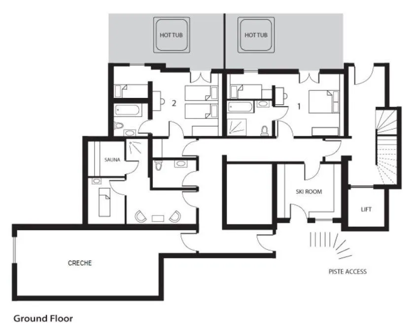 Floor plan in Altitude Lodge