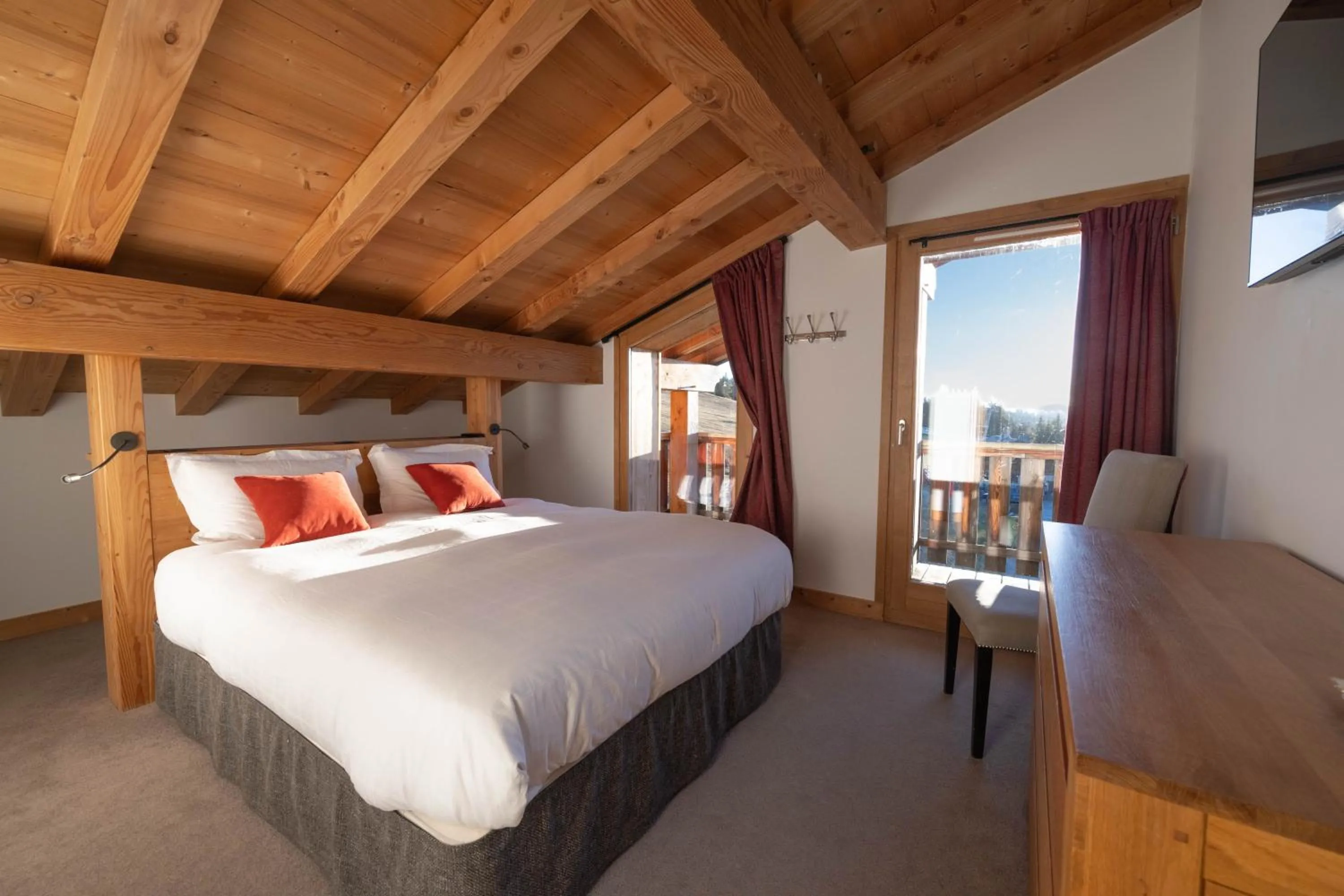 Balcony/Terrace, Bed in Le Flocon d'Argent