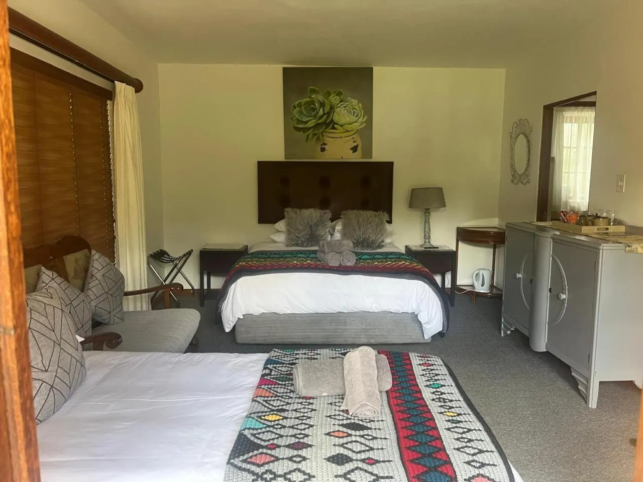 View (from property/room), Bed in Aan de Bergen