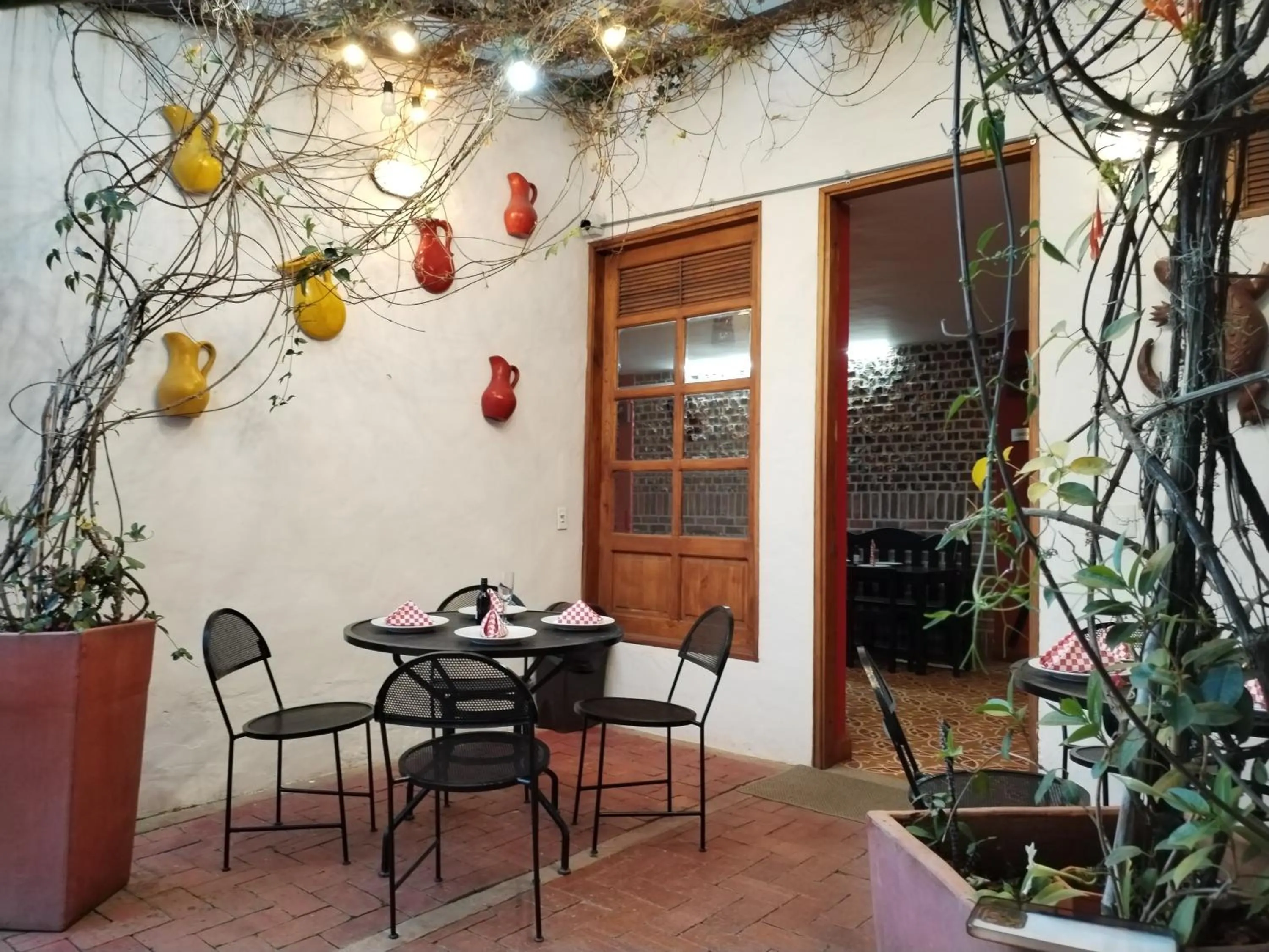 Patio in Hotel Capitan Ricaurte