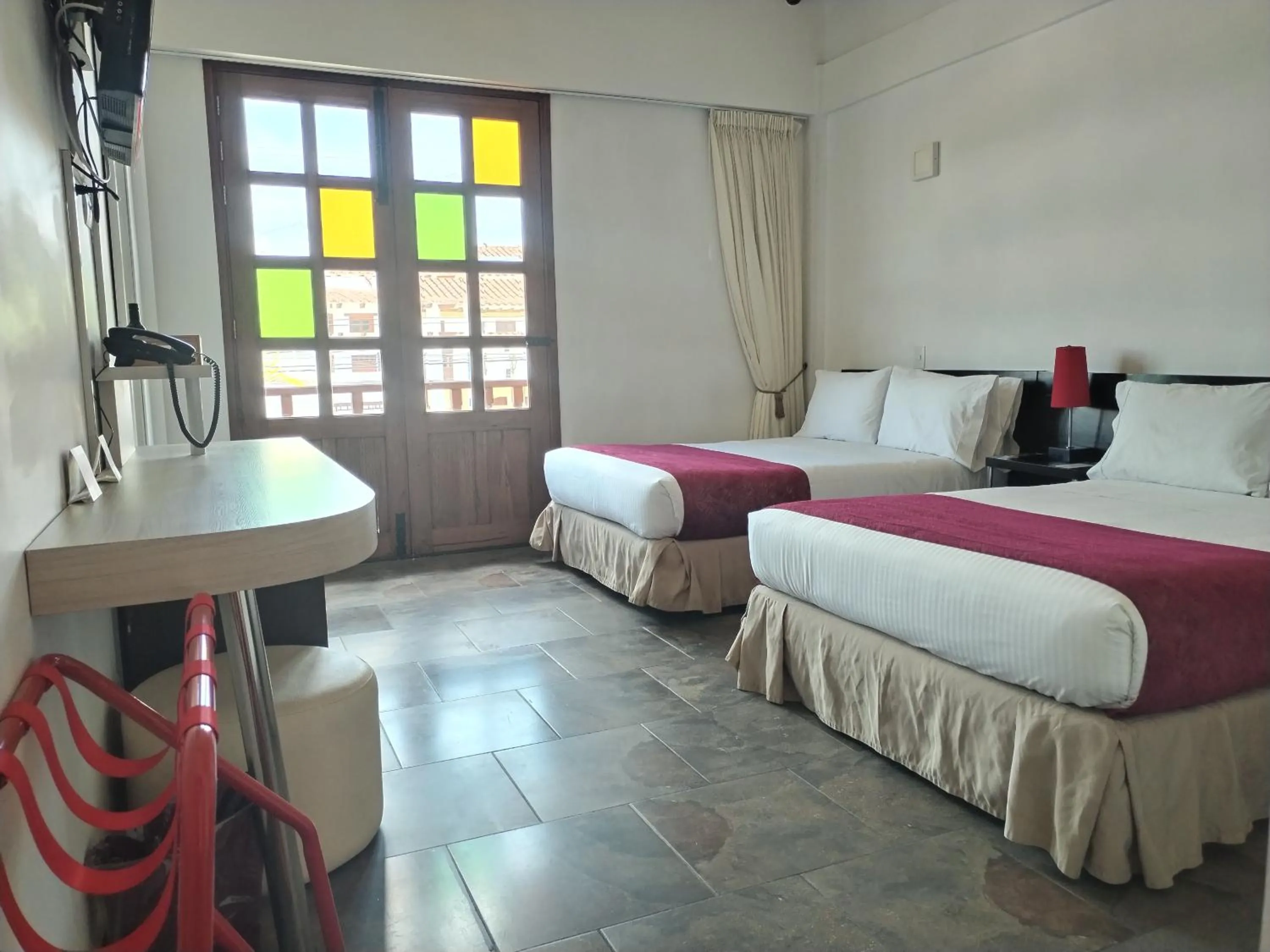 Decorative detail, Bed in Hotel Capitan Ricaurte