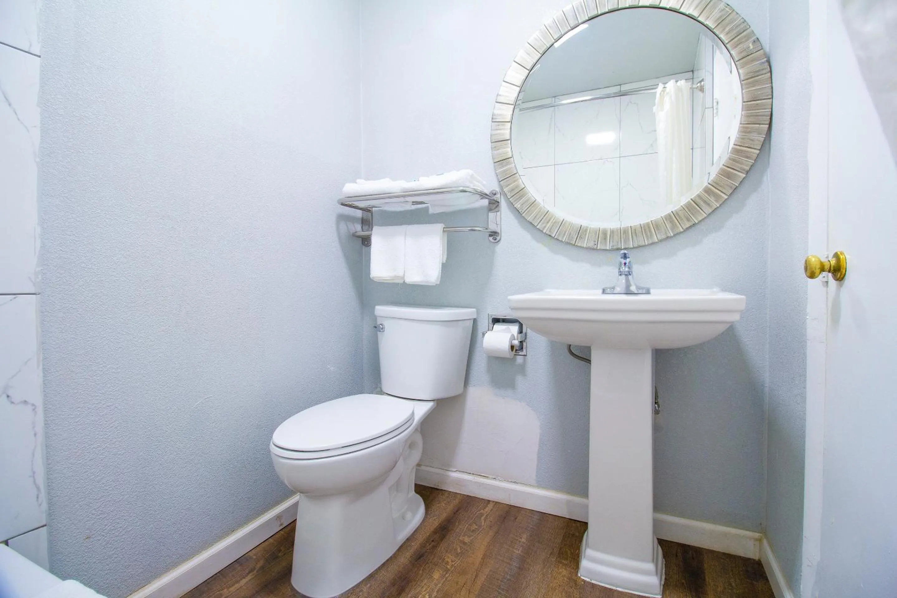 Bathroom in OYO Hotel McAlester OK S Main St