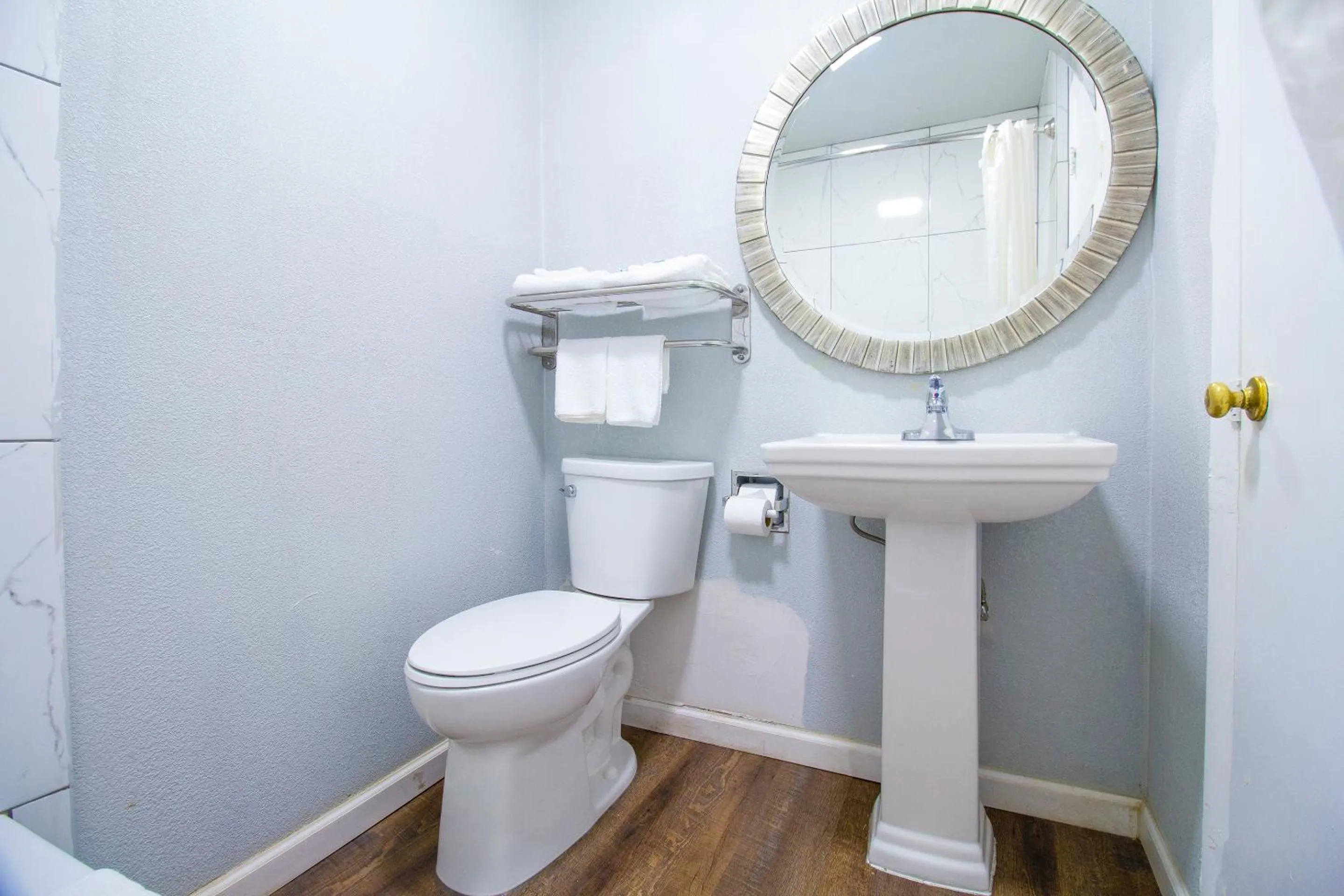 Bathroom in OYO Hotel McAlester OK S Main St