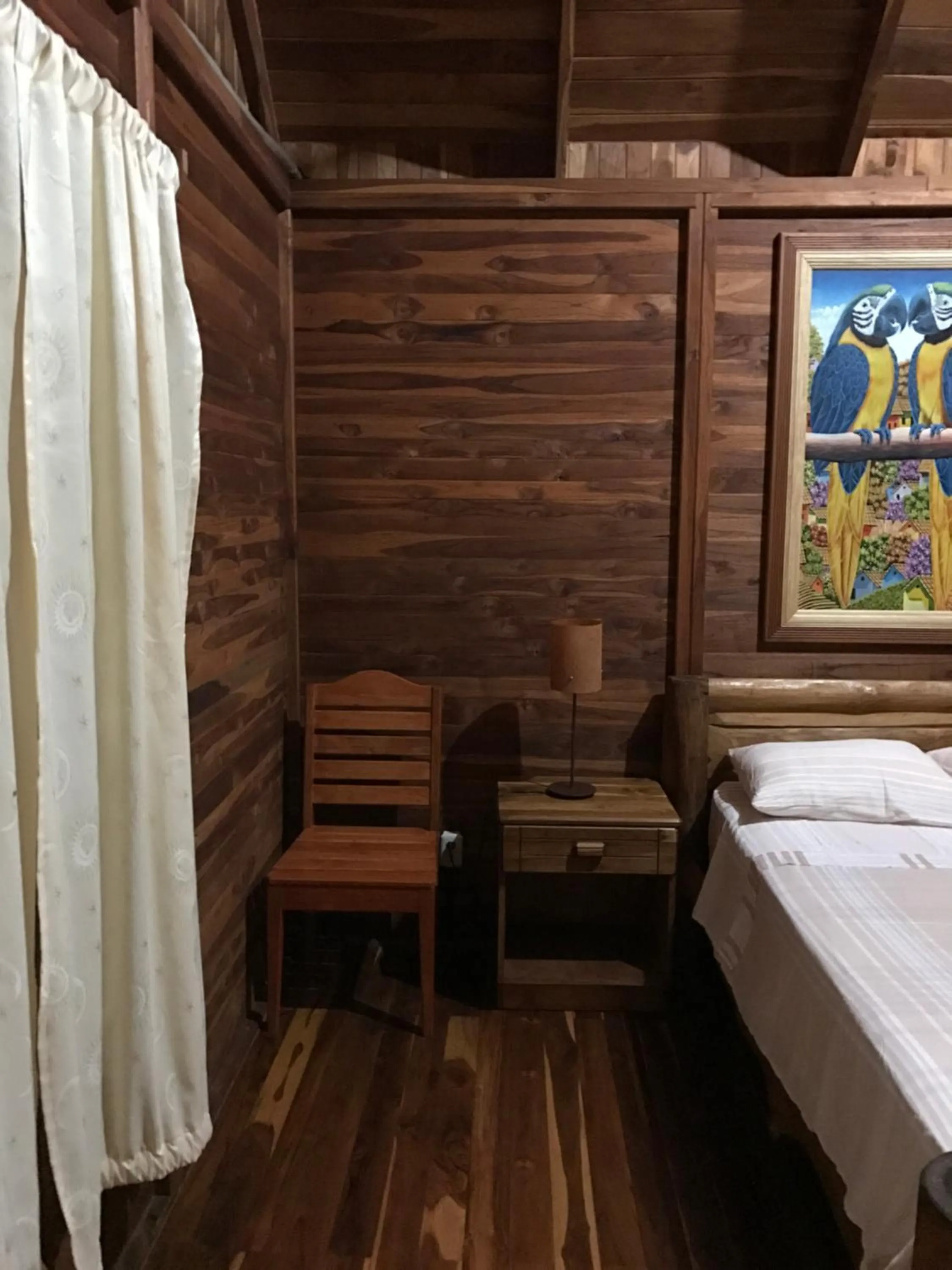 Bed in Hotel Cabañas La Teca
