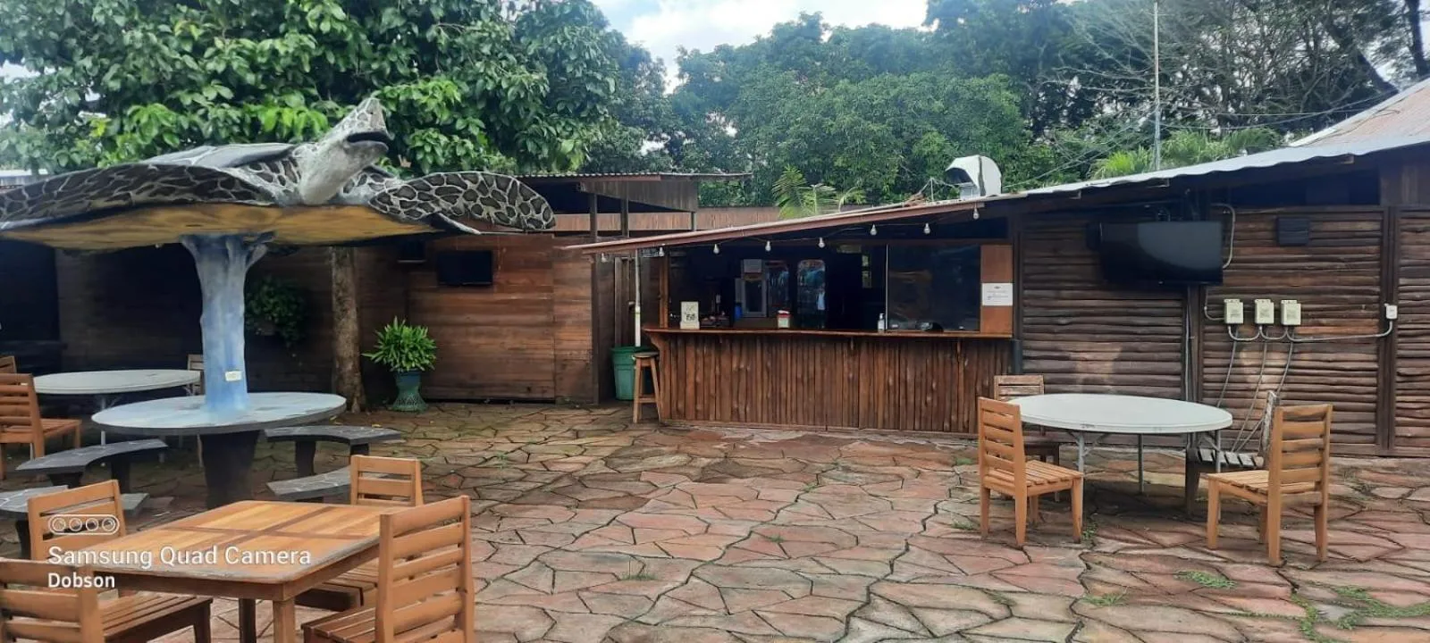 Dining area in Hotel Cabañas La Teca