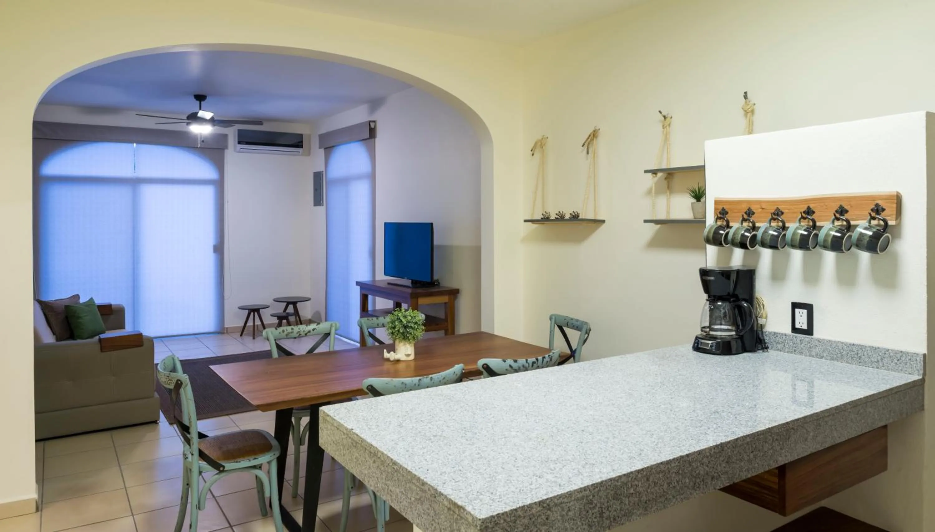 Photo of the whole room in Punto Mita Eco Surf Suites & Café