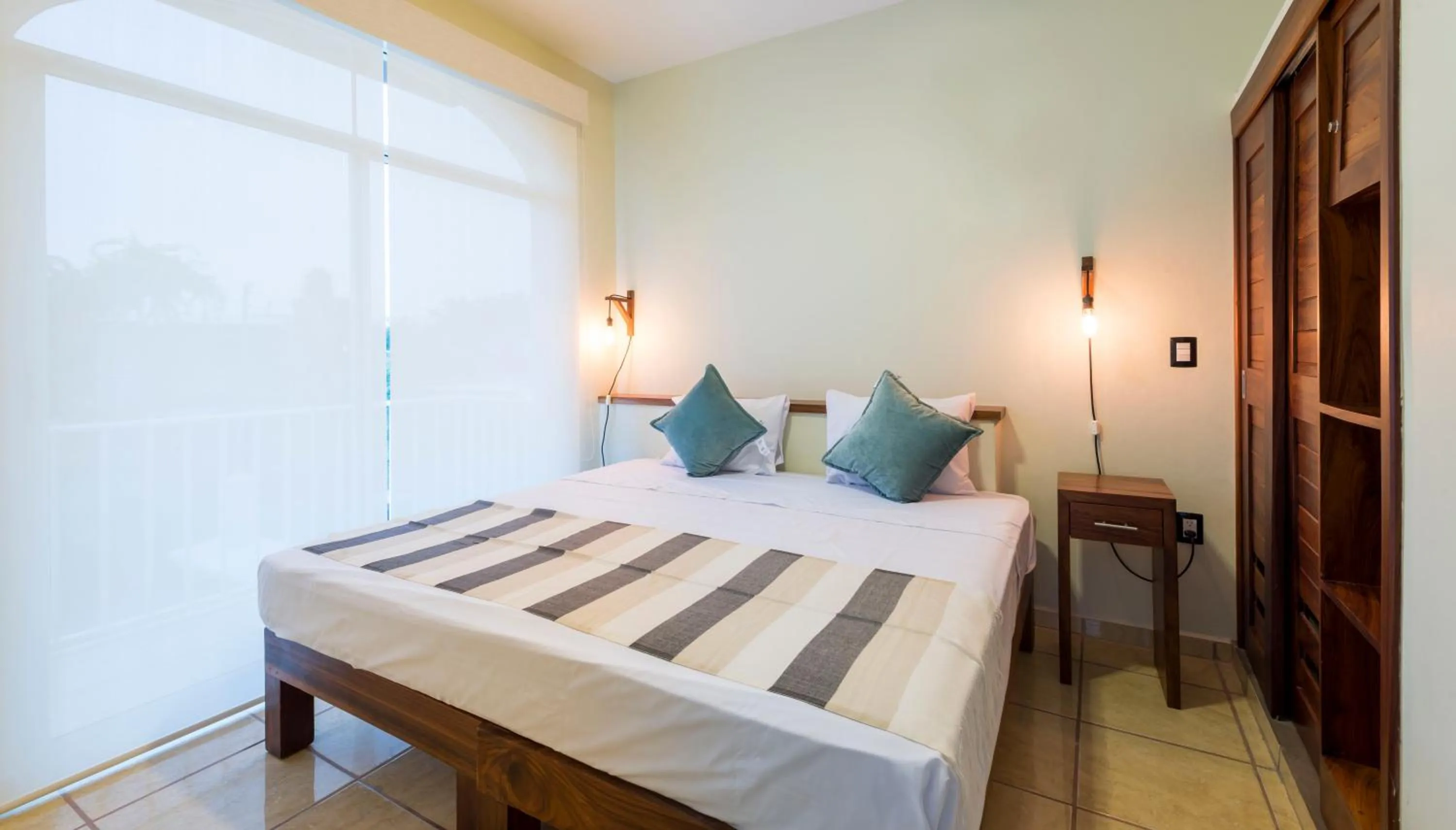 Bed in Punto Mita Eco Surf Suites & Café