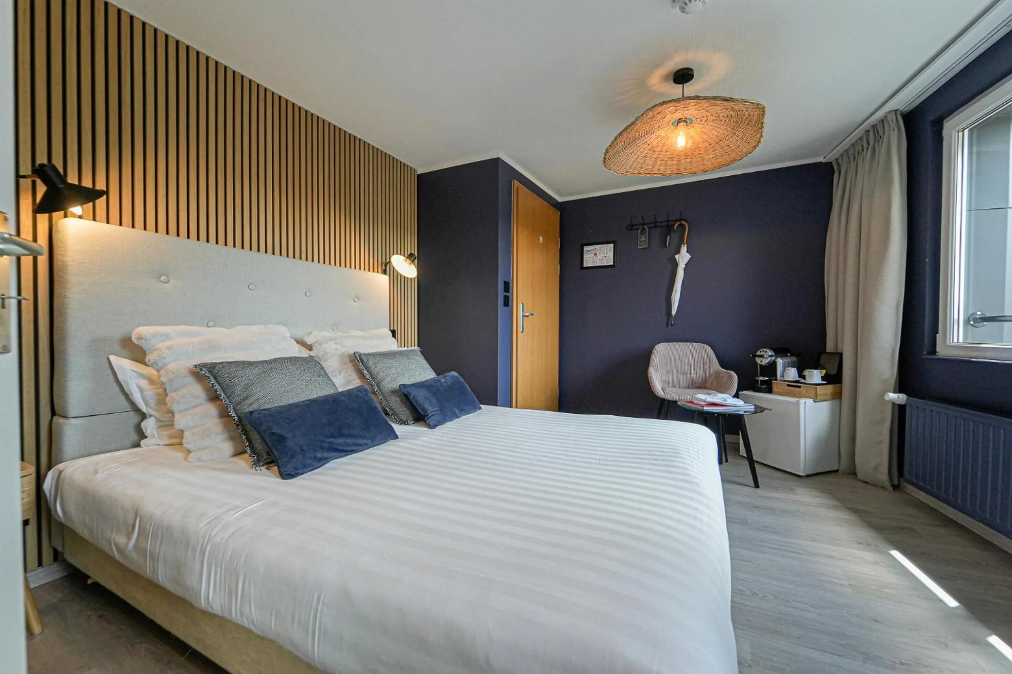 Bedroom, Bed in Hôtel Panorama - Vue exceptionnelle sur la Semois