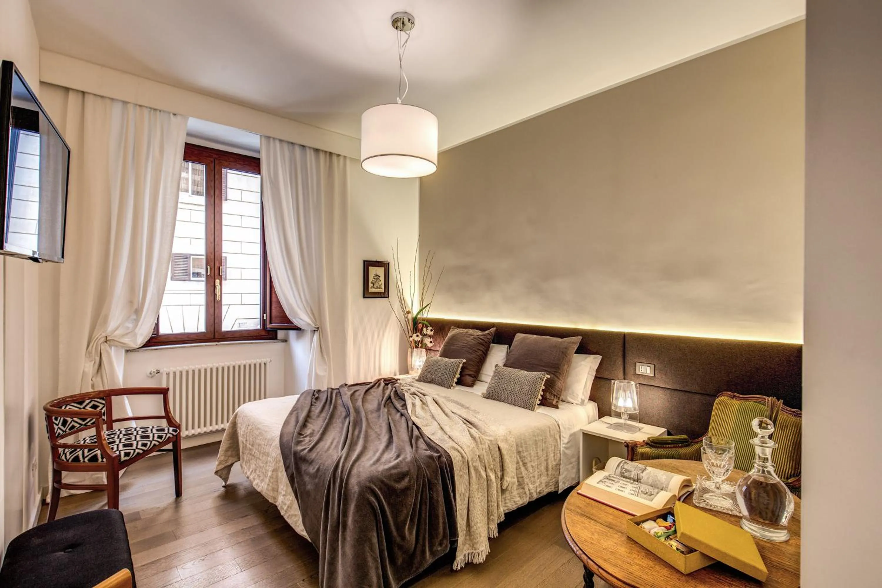 Photo of the whole room, Bed in Approdo Ripetta