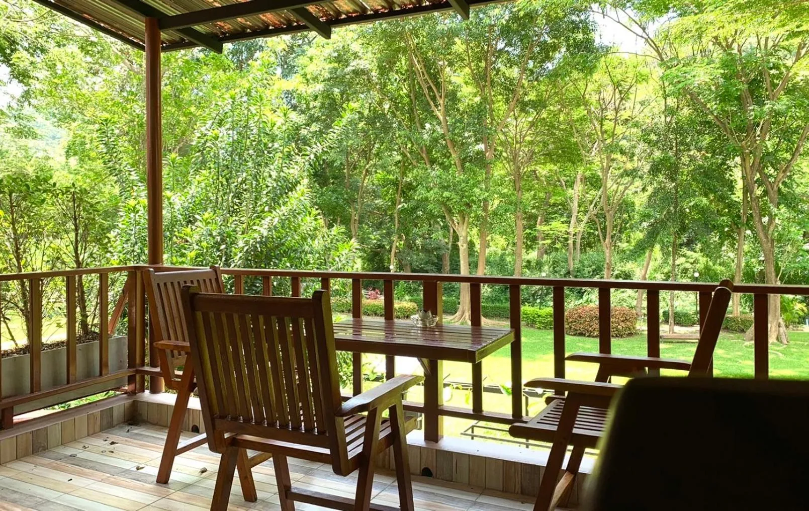 Balcony/Terrace in Moosiyard Hometel Khaoyai