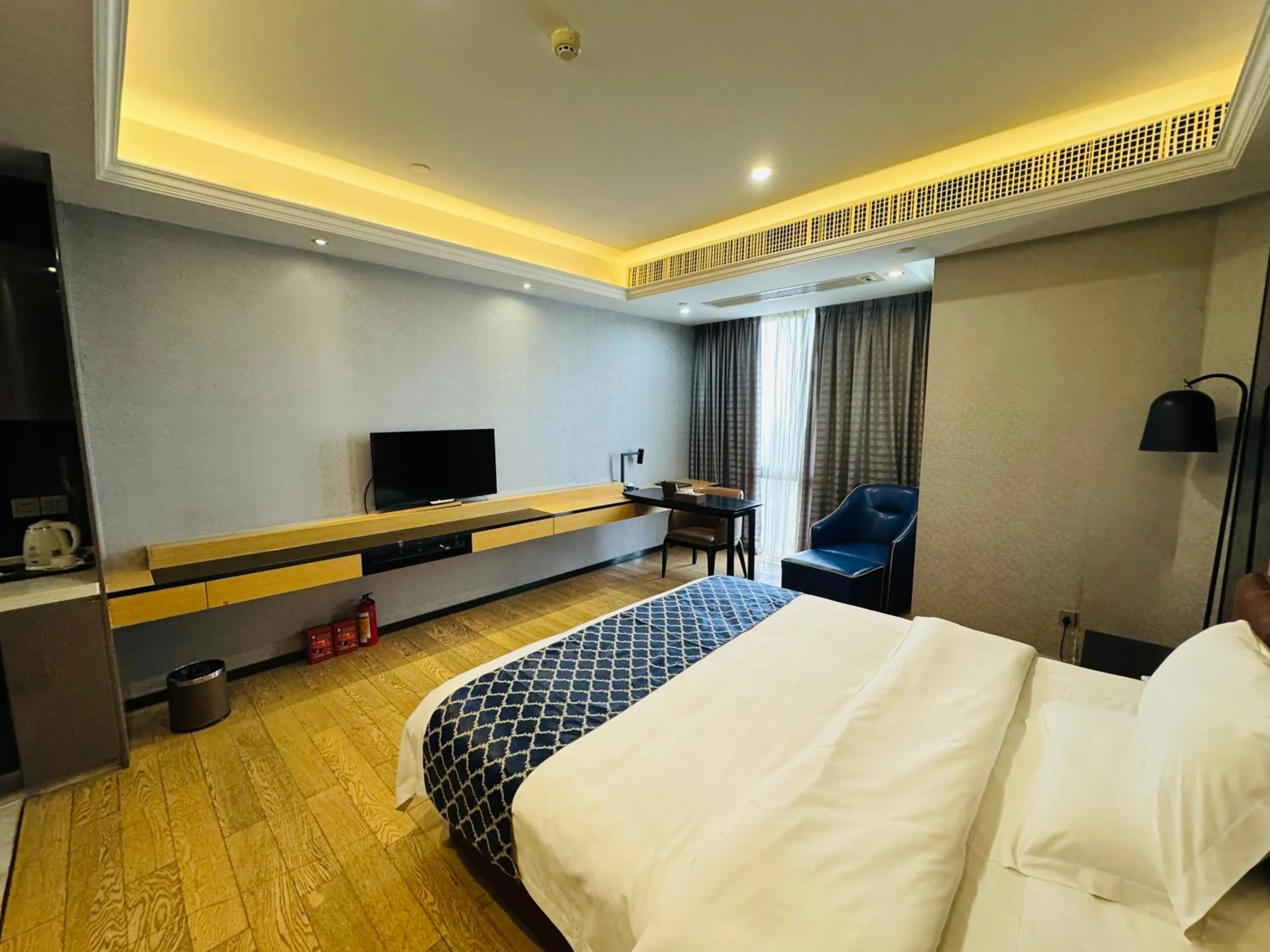 Bed in Green Lemon Tree International Apartment - Beijing Road Jiedeng Metropolis Branch