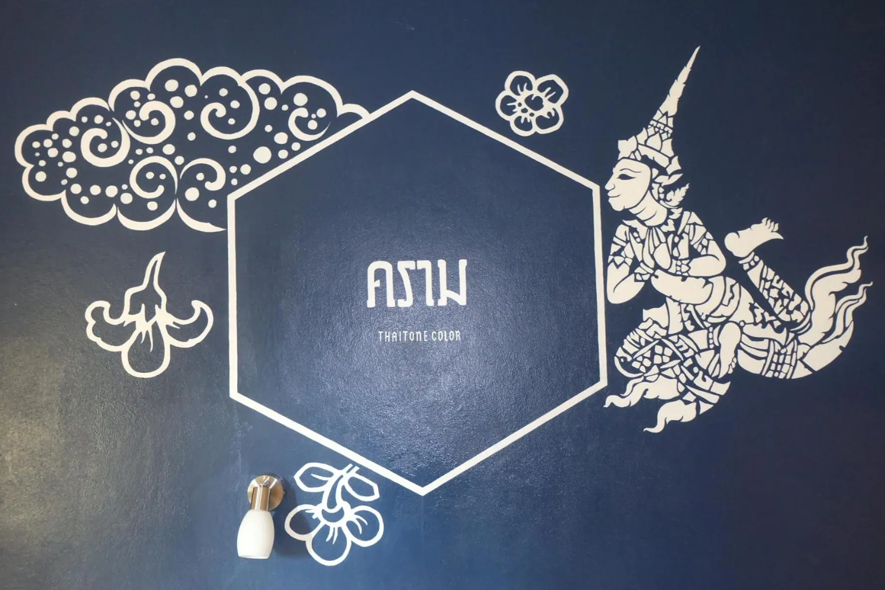 Decorative detail in Siri Poshtel Bangkok