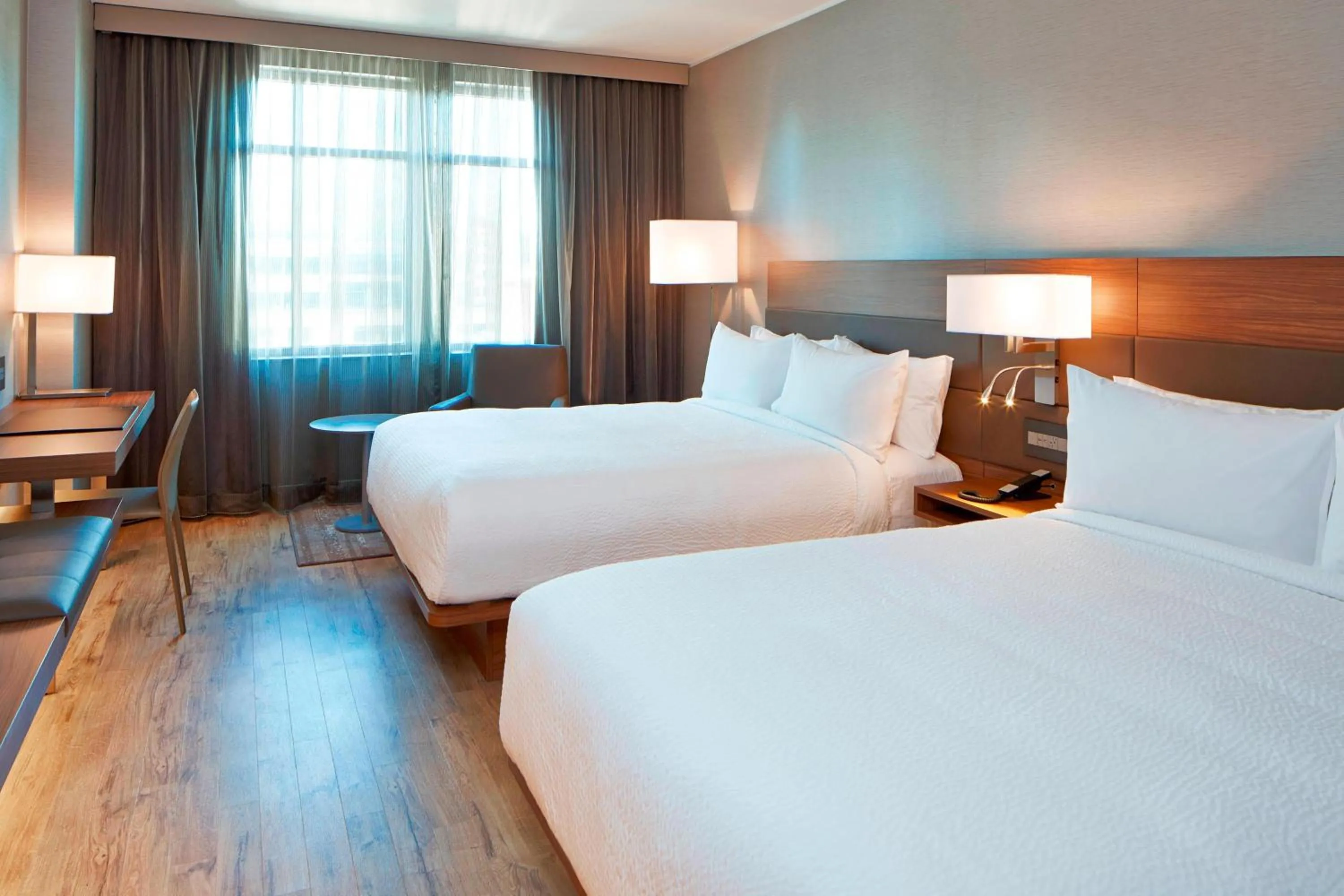 Photo of the whole room, Bed in AC Hotel by Marriott Portland Downtown, OR