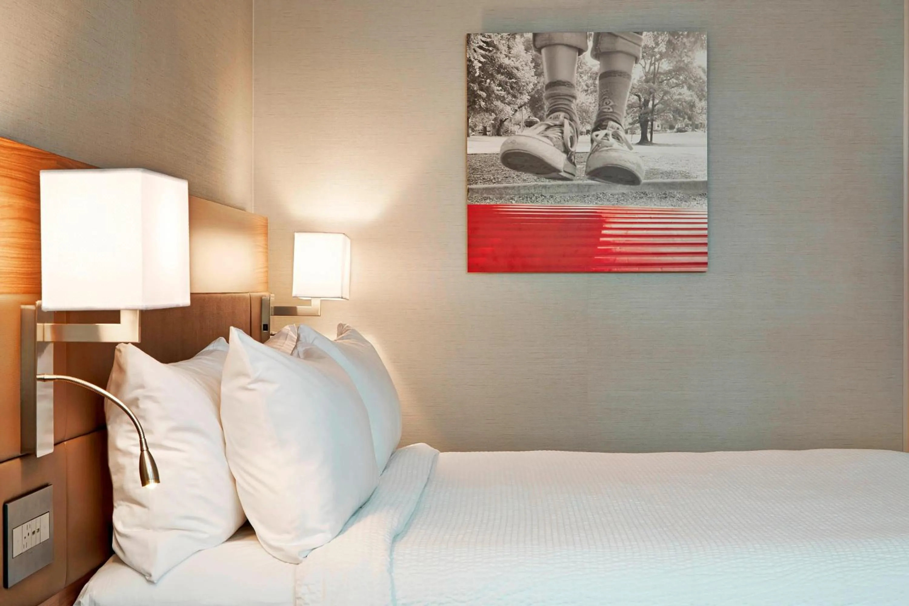 Photo of the whole room, Bed in AC Hotel by Marriott Portland Downtown, OR