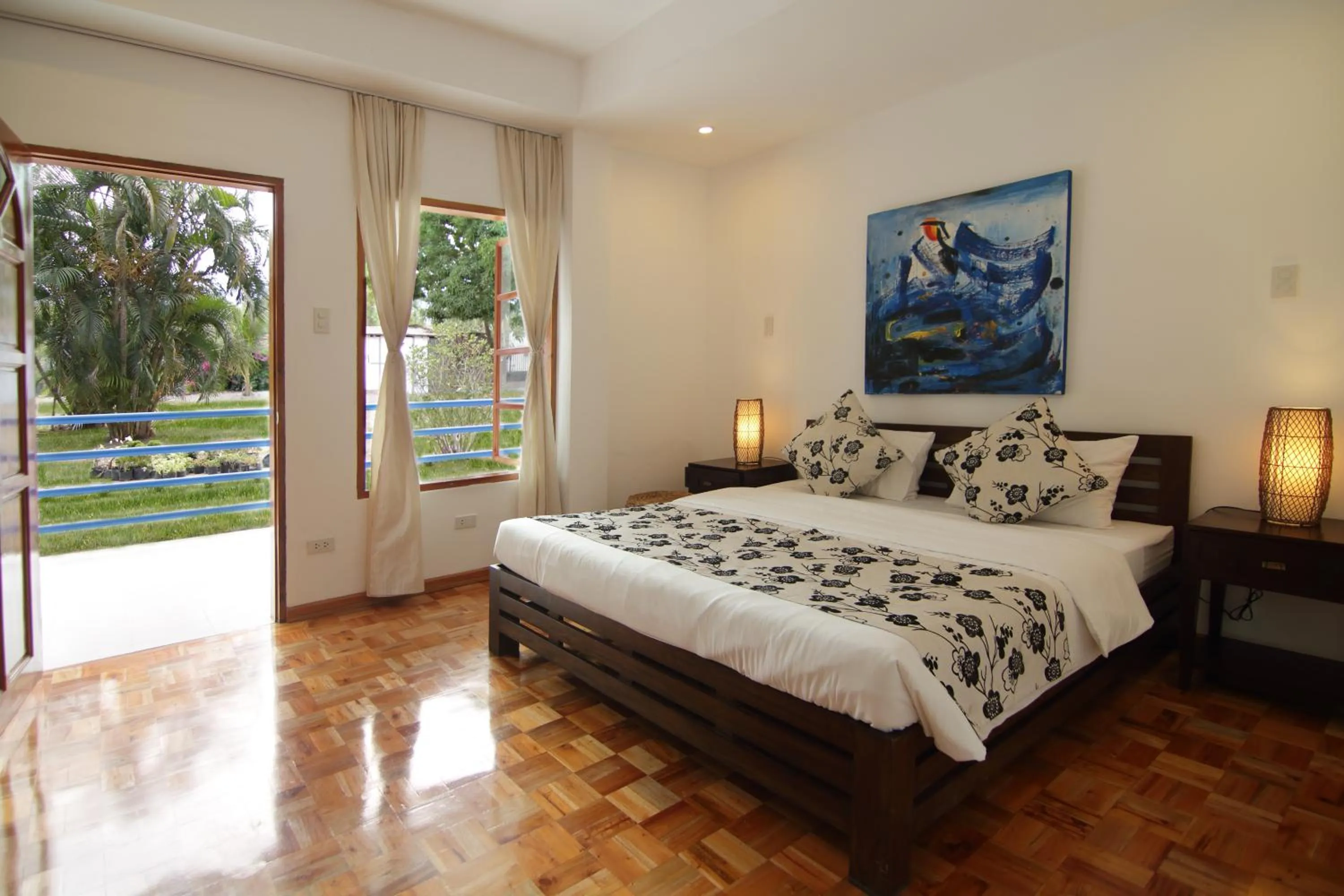 View (from property/room), Bed in Villa in Blue