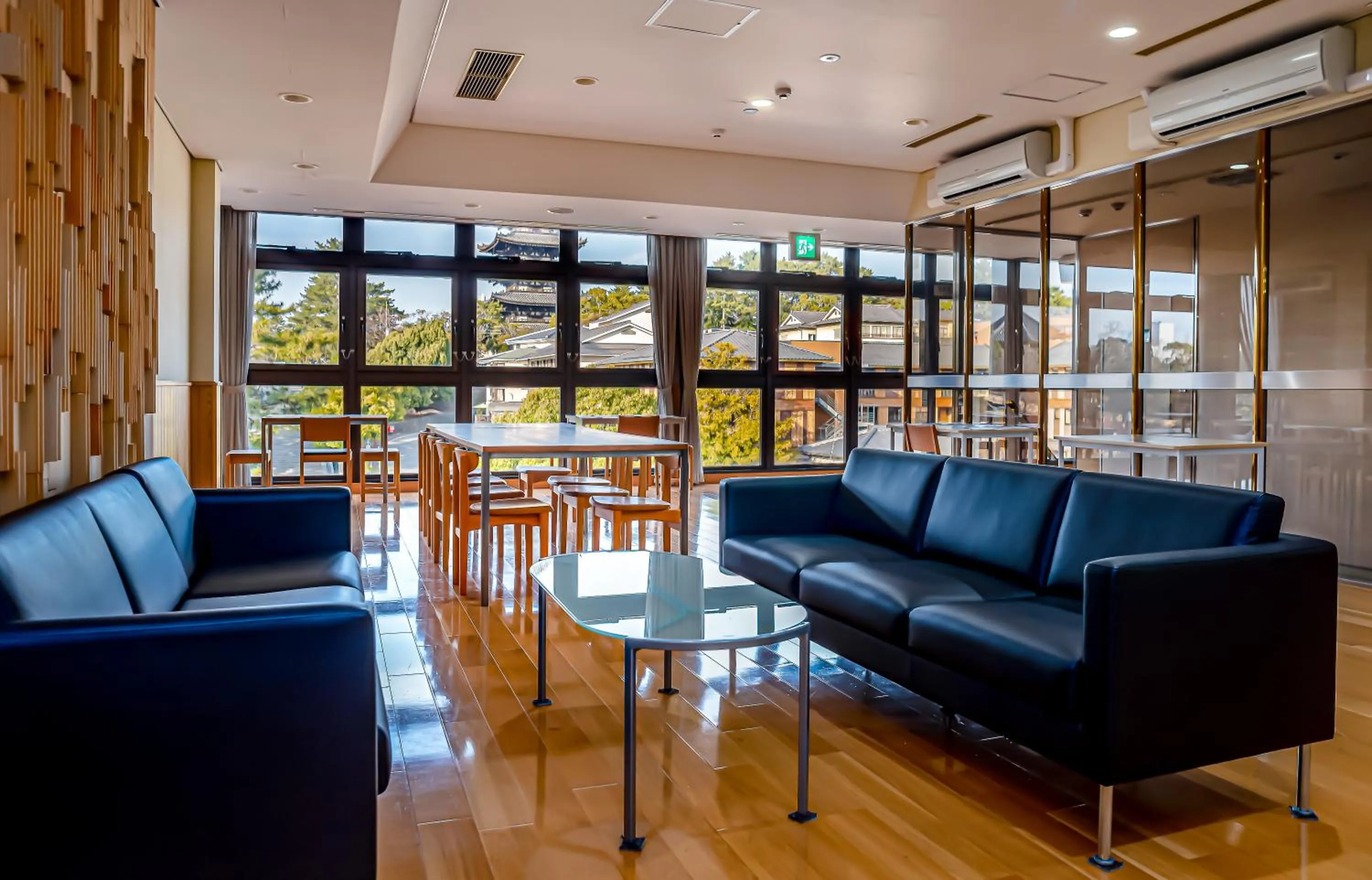 Seating area in NARA Visitor Center and Inn