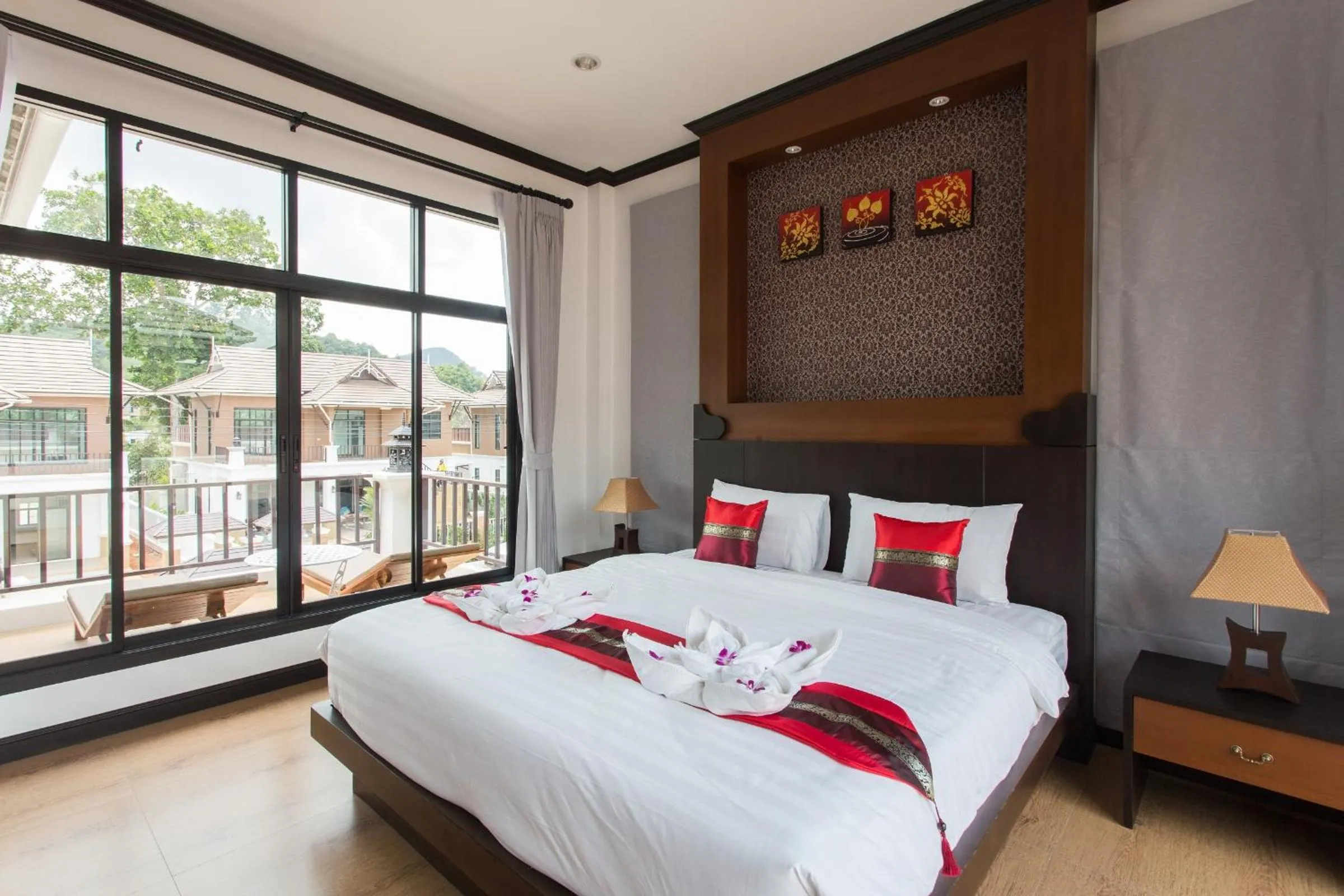 Bed in The Best Ao Nang Villas
