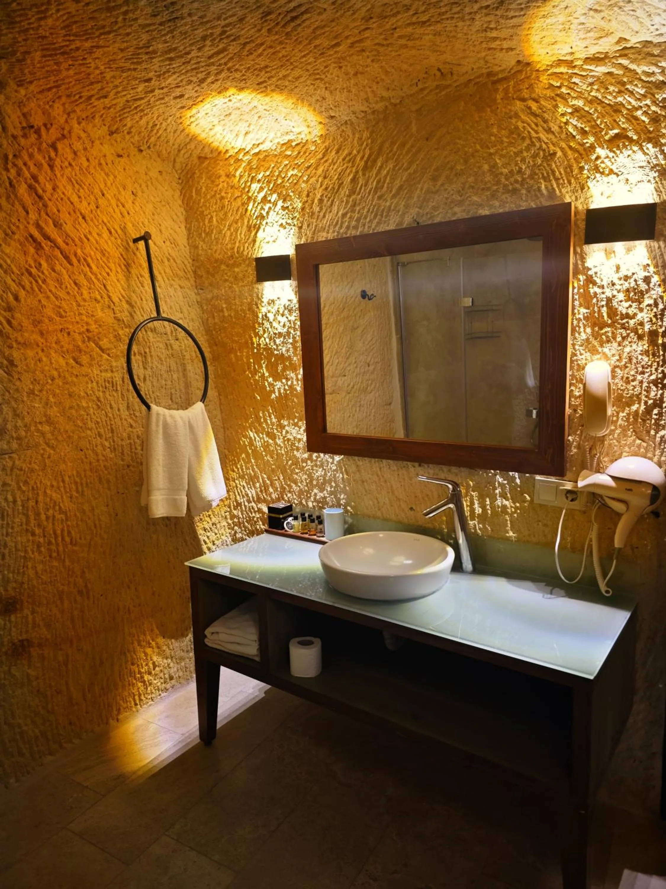 Bathroom in Acropolis Cave Suite