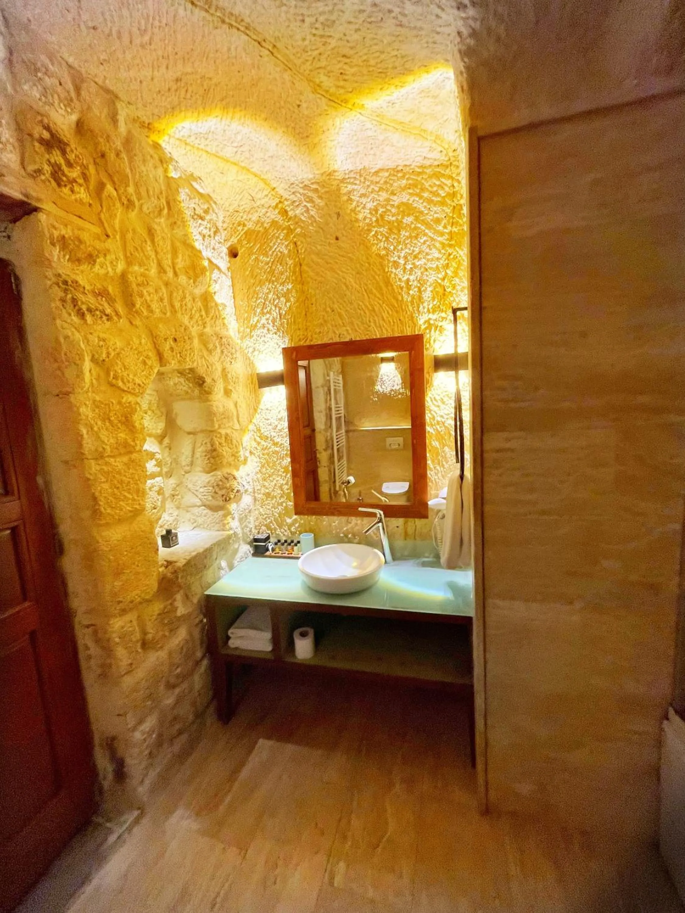 Bathroom in Acropolis Cave Suite