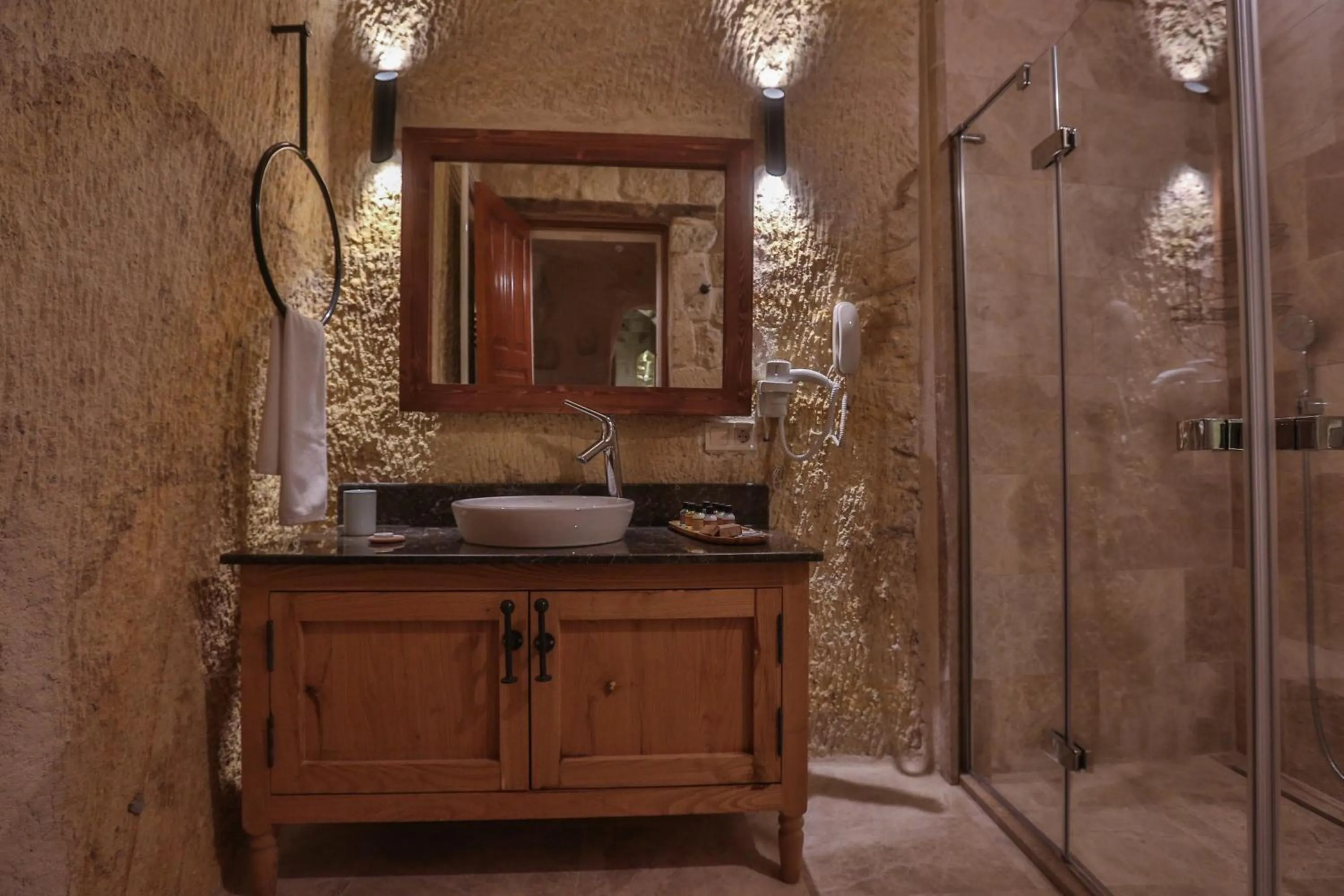 Bathroom in Acropolis Cave Suite