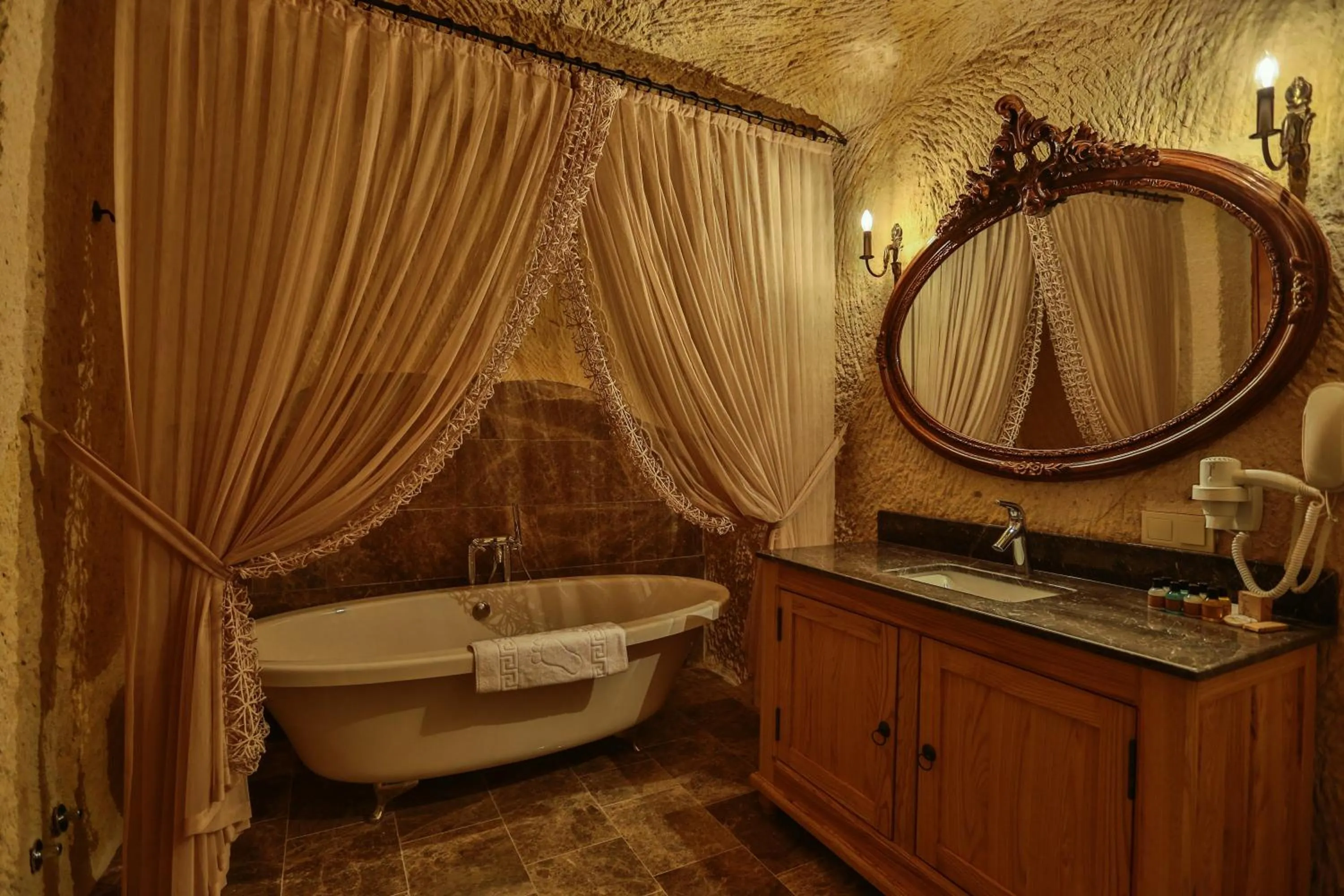 Bathroom in Acropolis Cave Suite