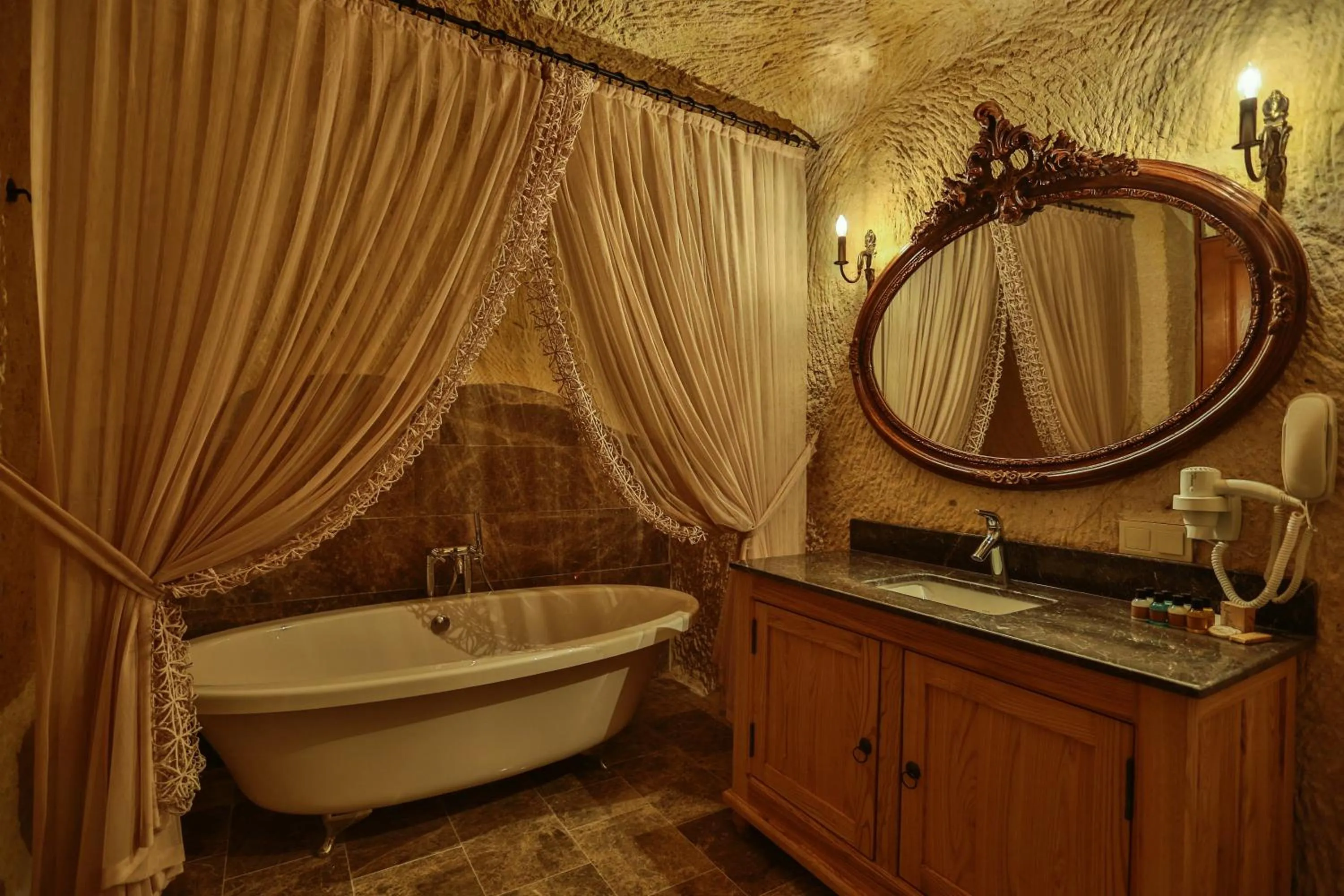 Bathroom in Acropolis Cave Suite