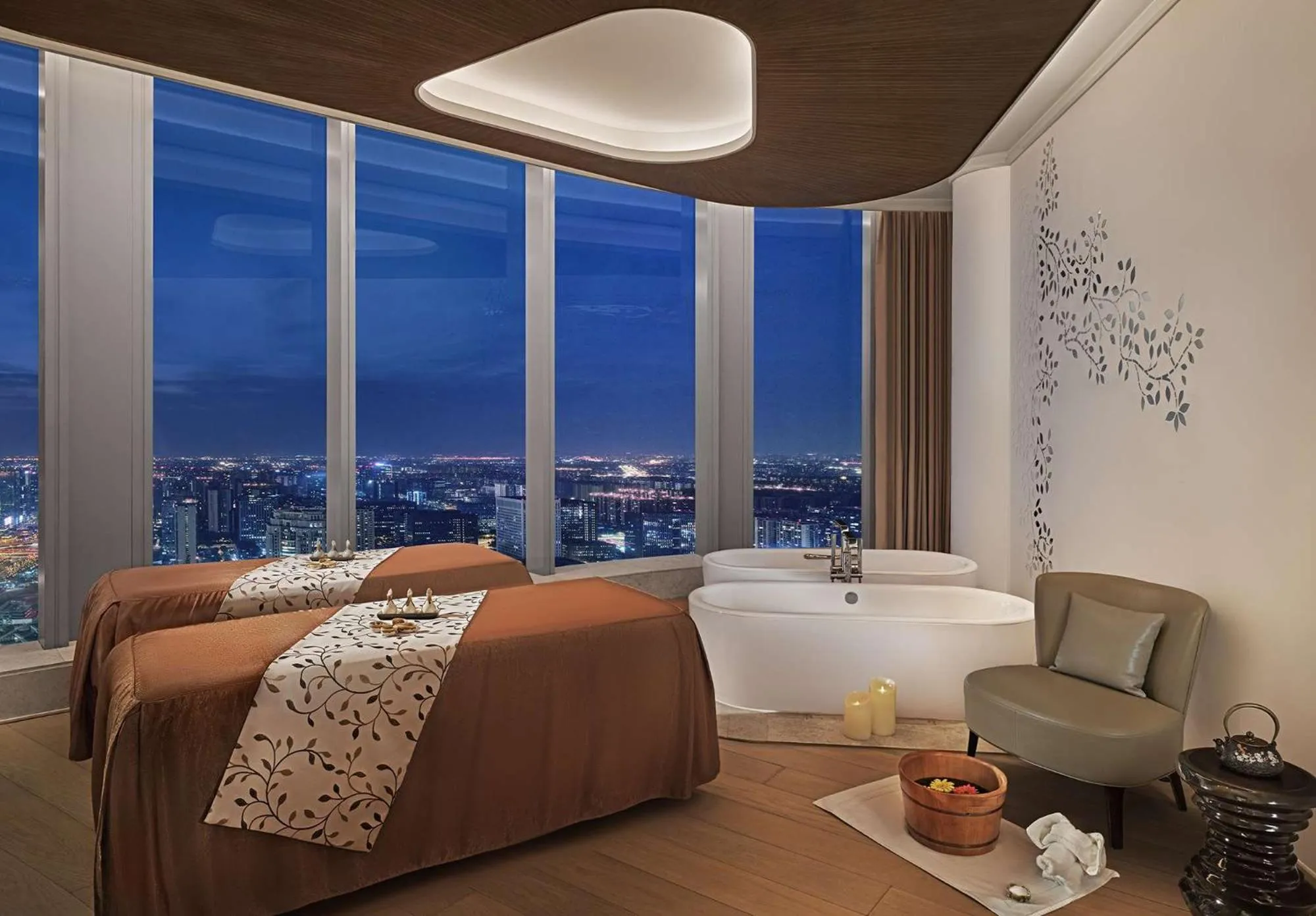 Spa and wellness centre/facilities, Bed in Waldorf Astoria Chengdu