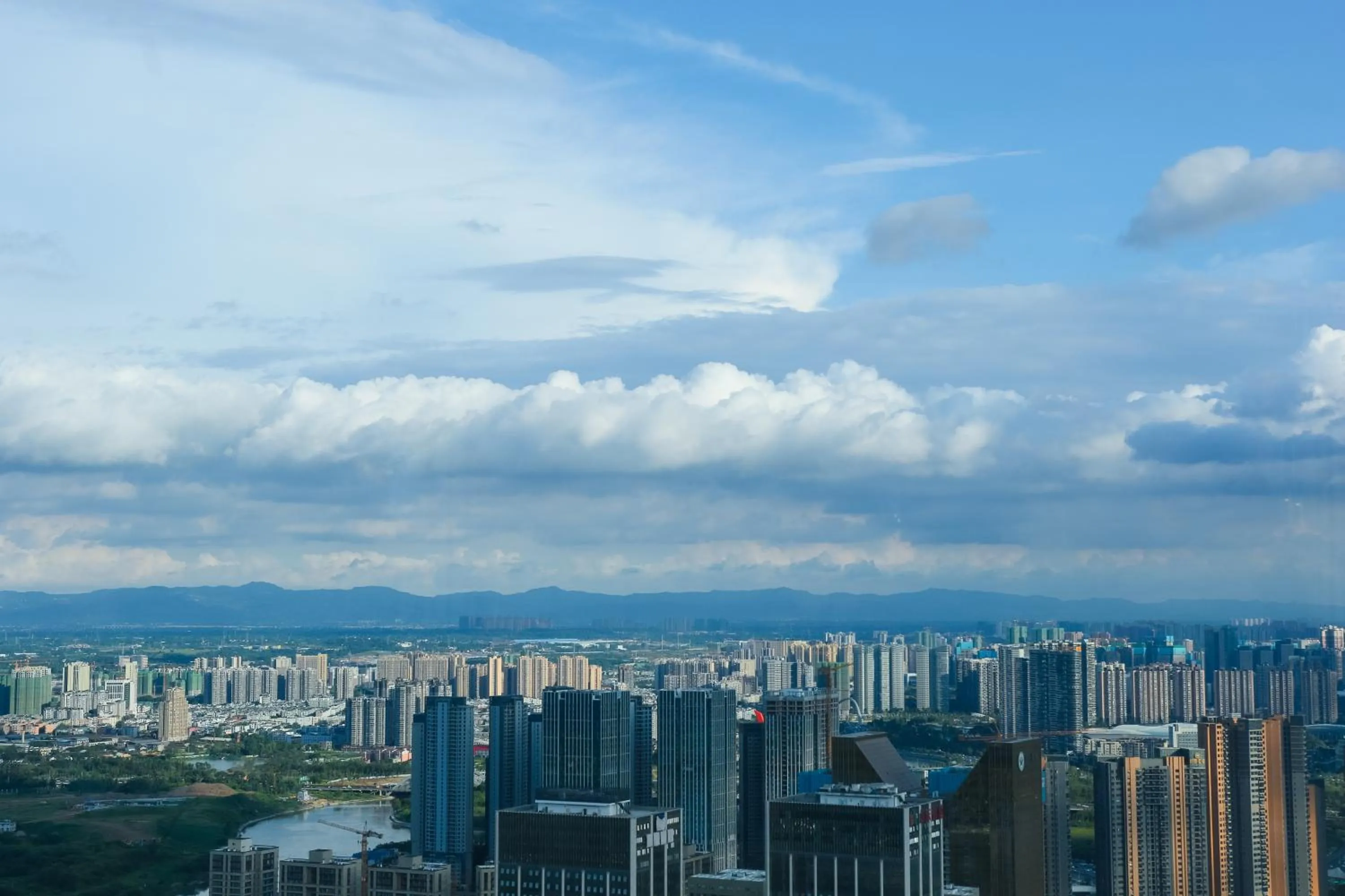 City view in Waldorf Astoria Chengdu