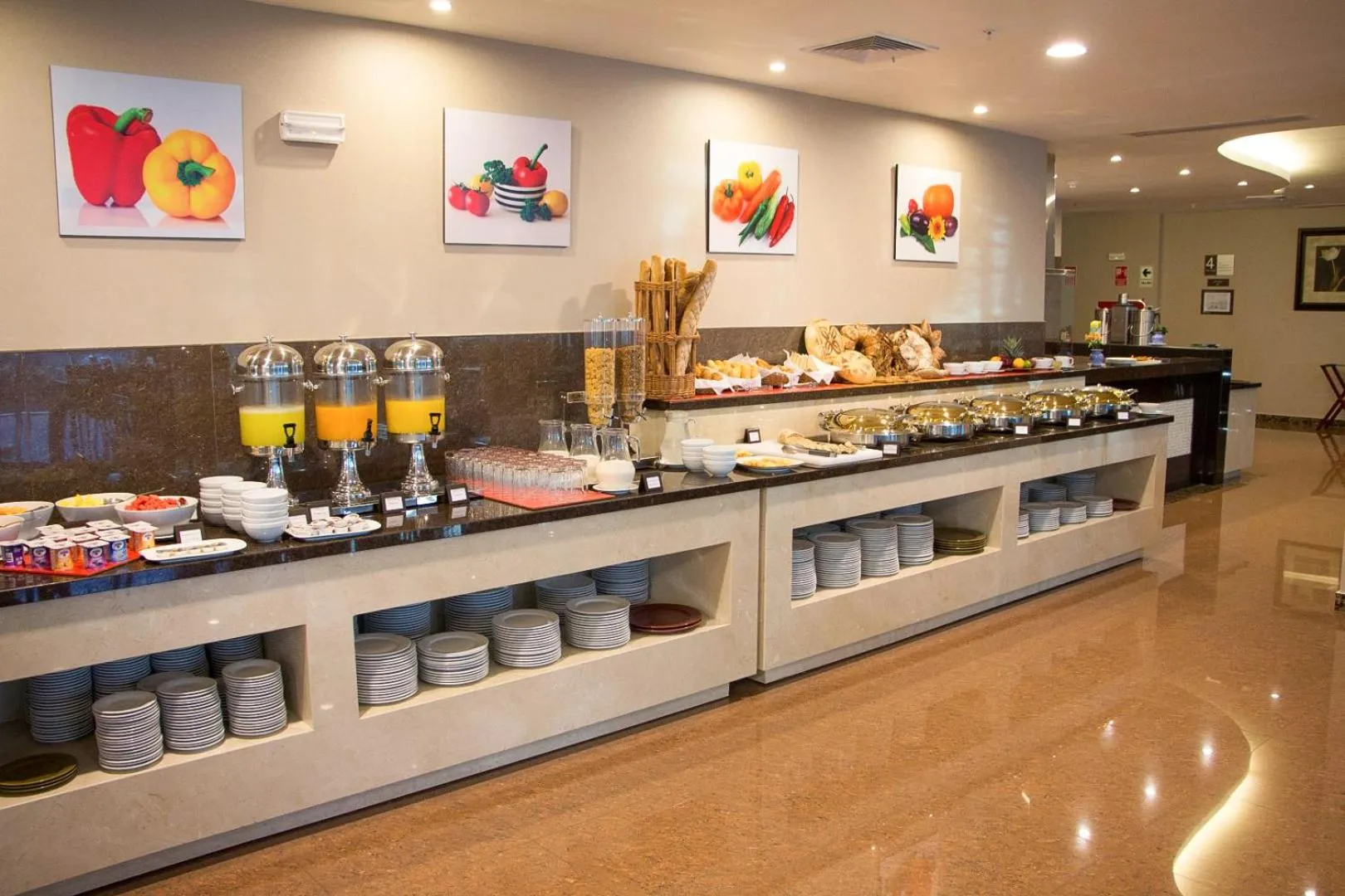 Buffet breakfast in Hilton Garden Inn Lima Surco