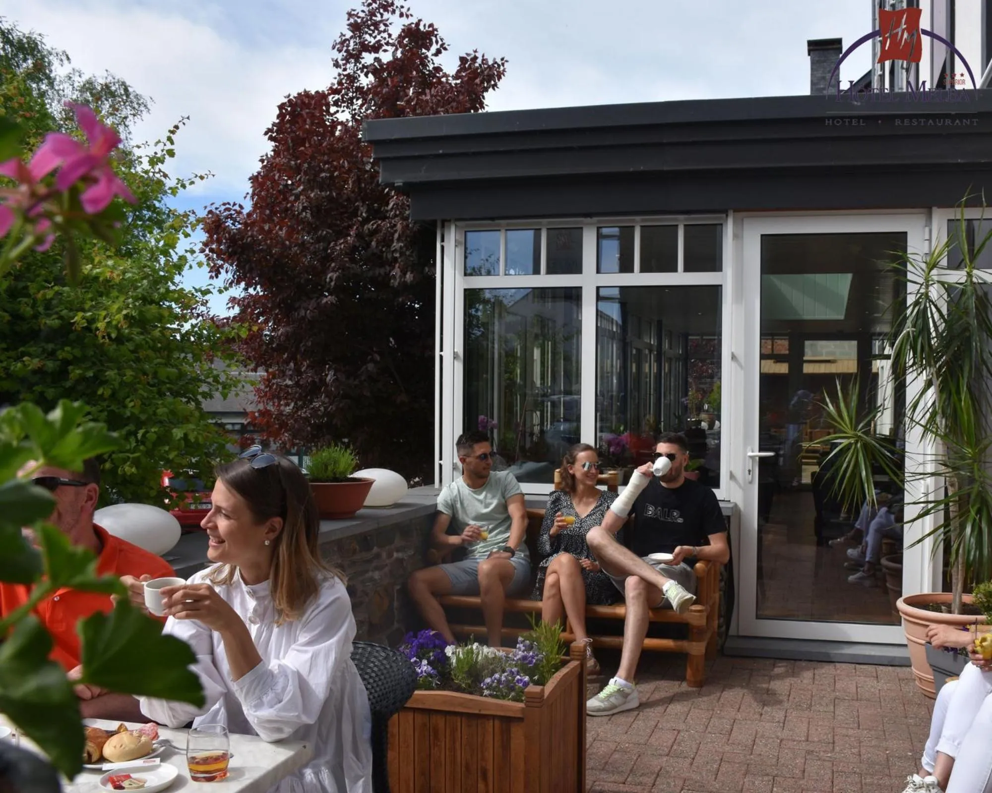 Patio in Hotel Melba