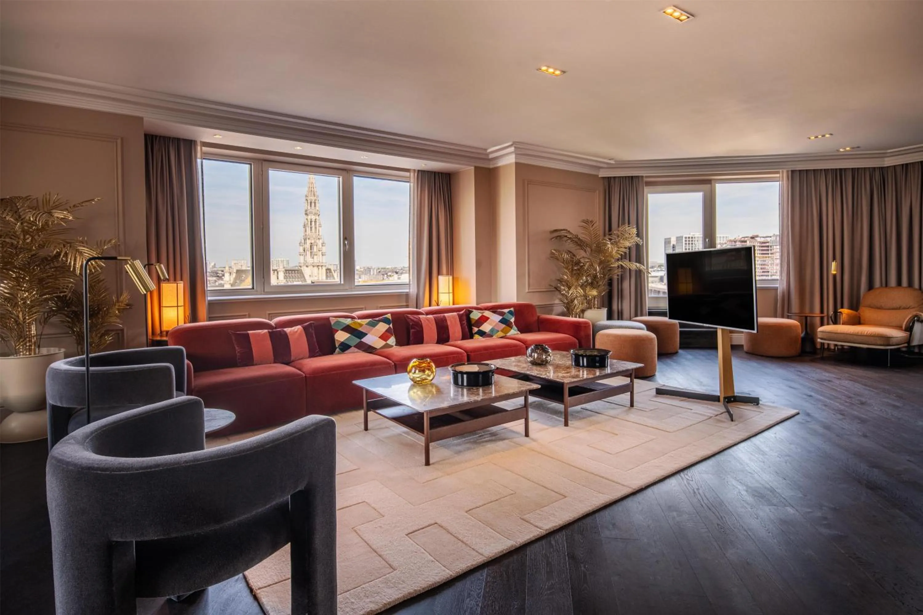 Living room in Hilton Brussels Grand Place