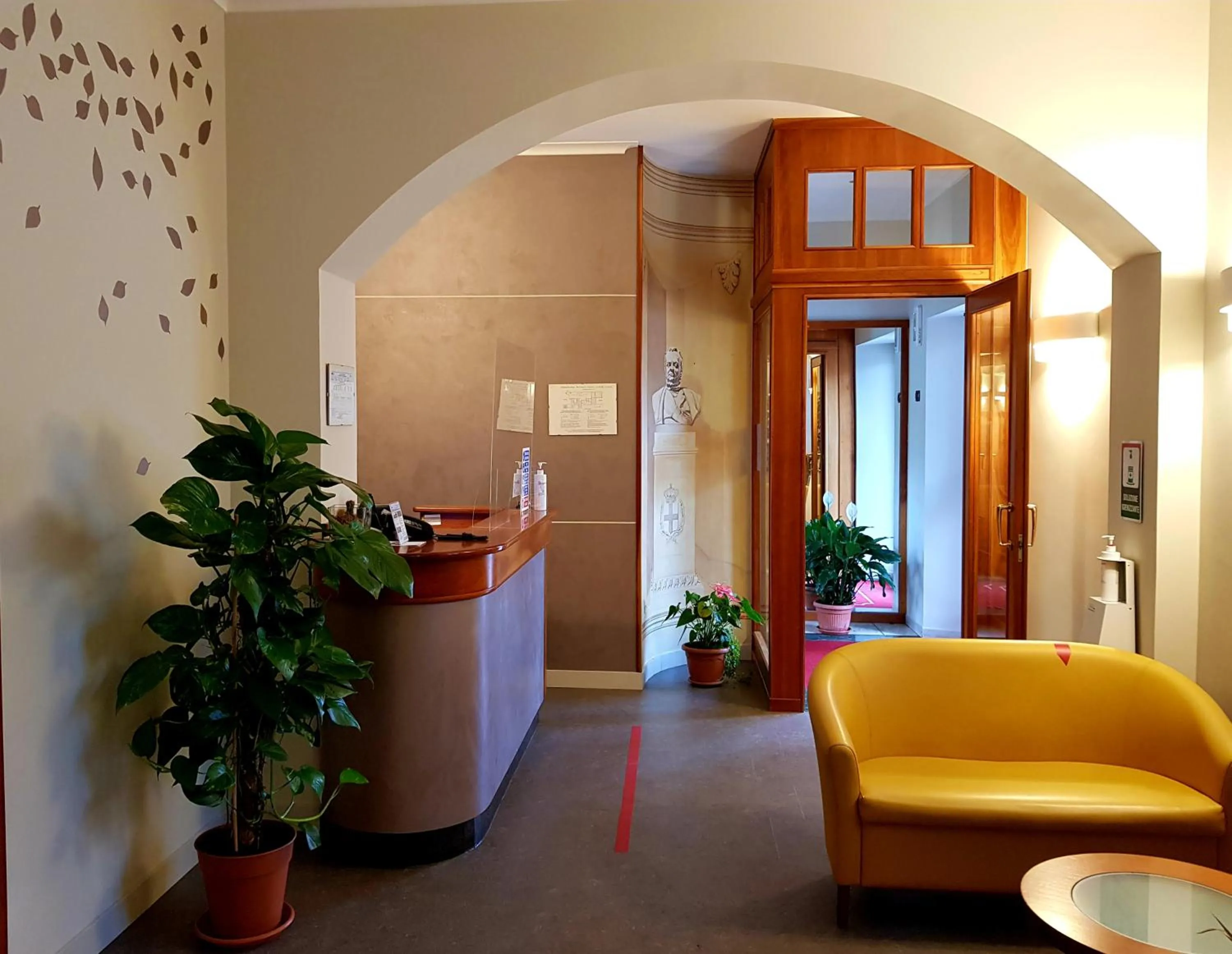 Lobby or reception in Hotel Cavour