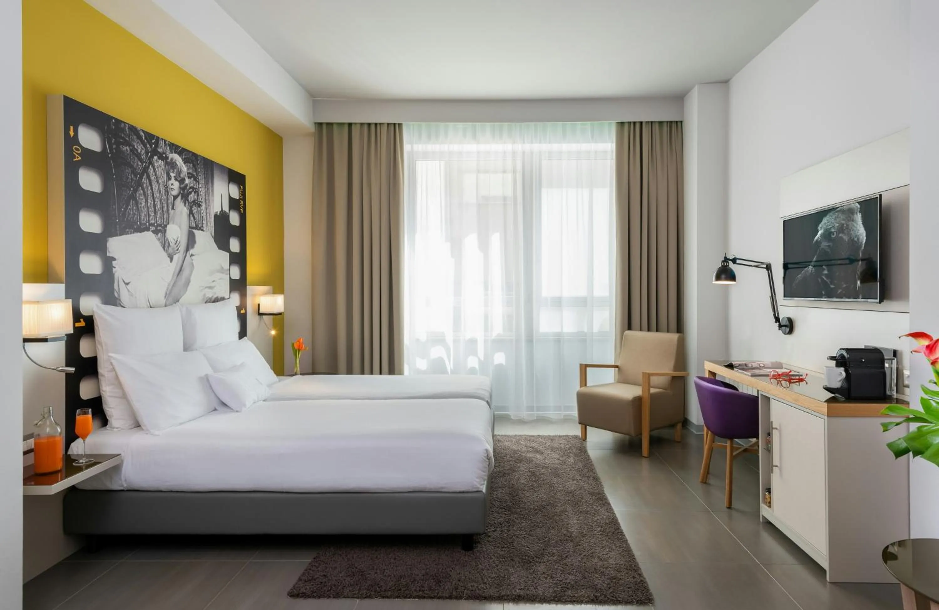 Bedroom, Bed in NYX Hotel Milan by Leonardo Hotels