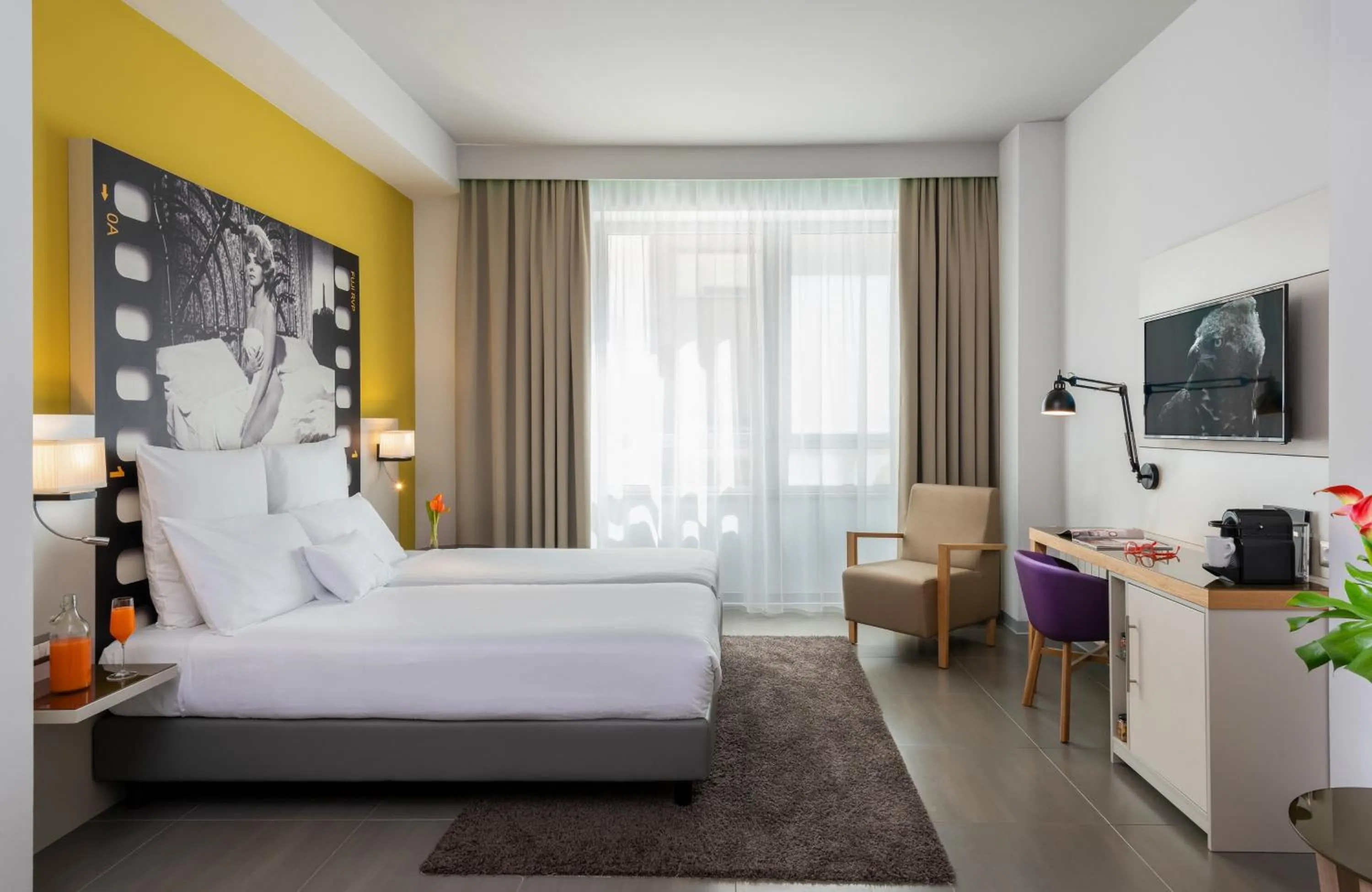 Bedroom, Bed in NYX Hotel Milan by Leonardo Hotels