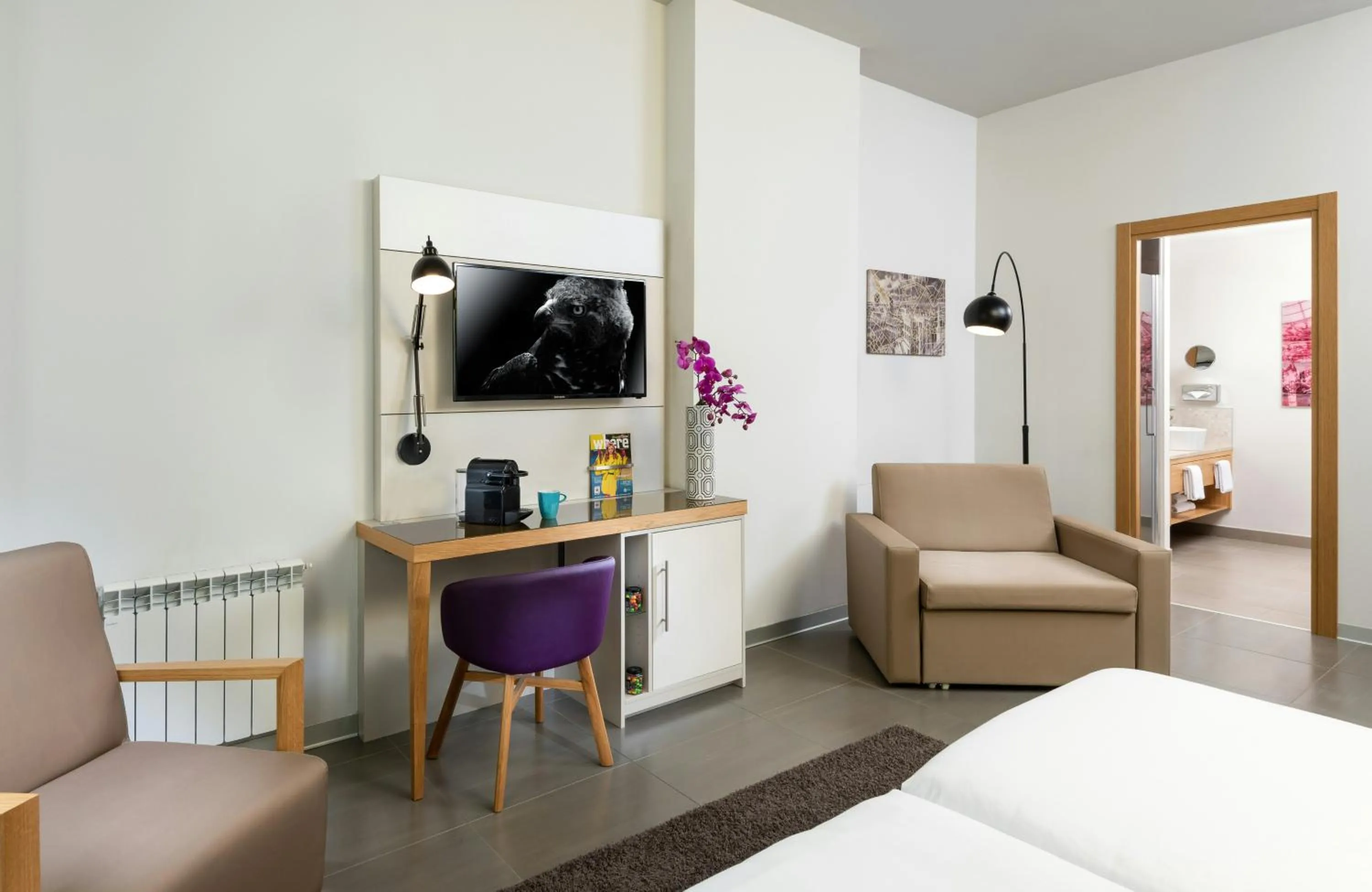 Bedroom, Bed in NYX Hotel Milan by Leonardo Hotels