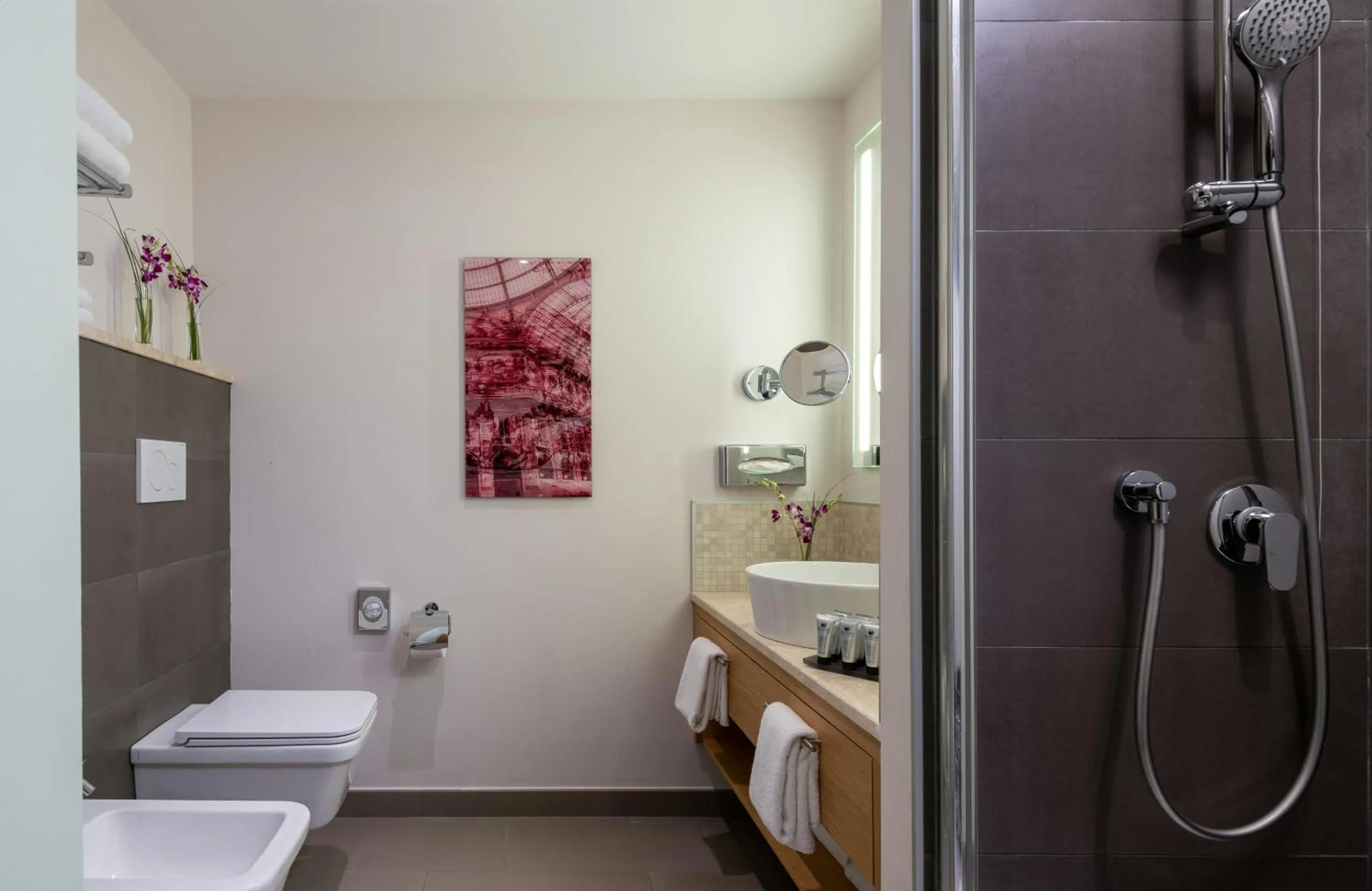 Bathroom in NYX Hotel Milan by Leonardo Hotels
