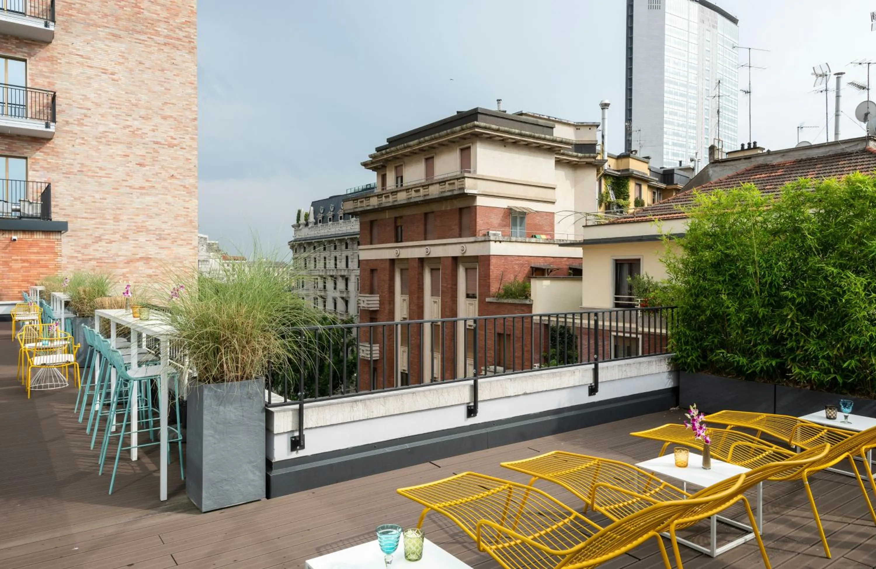 Balcony/Terrace in NYX Hotel Milan by Leonardo Hotels