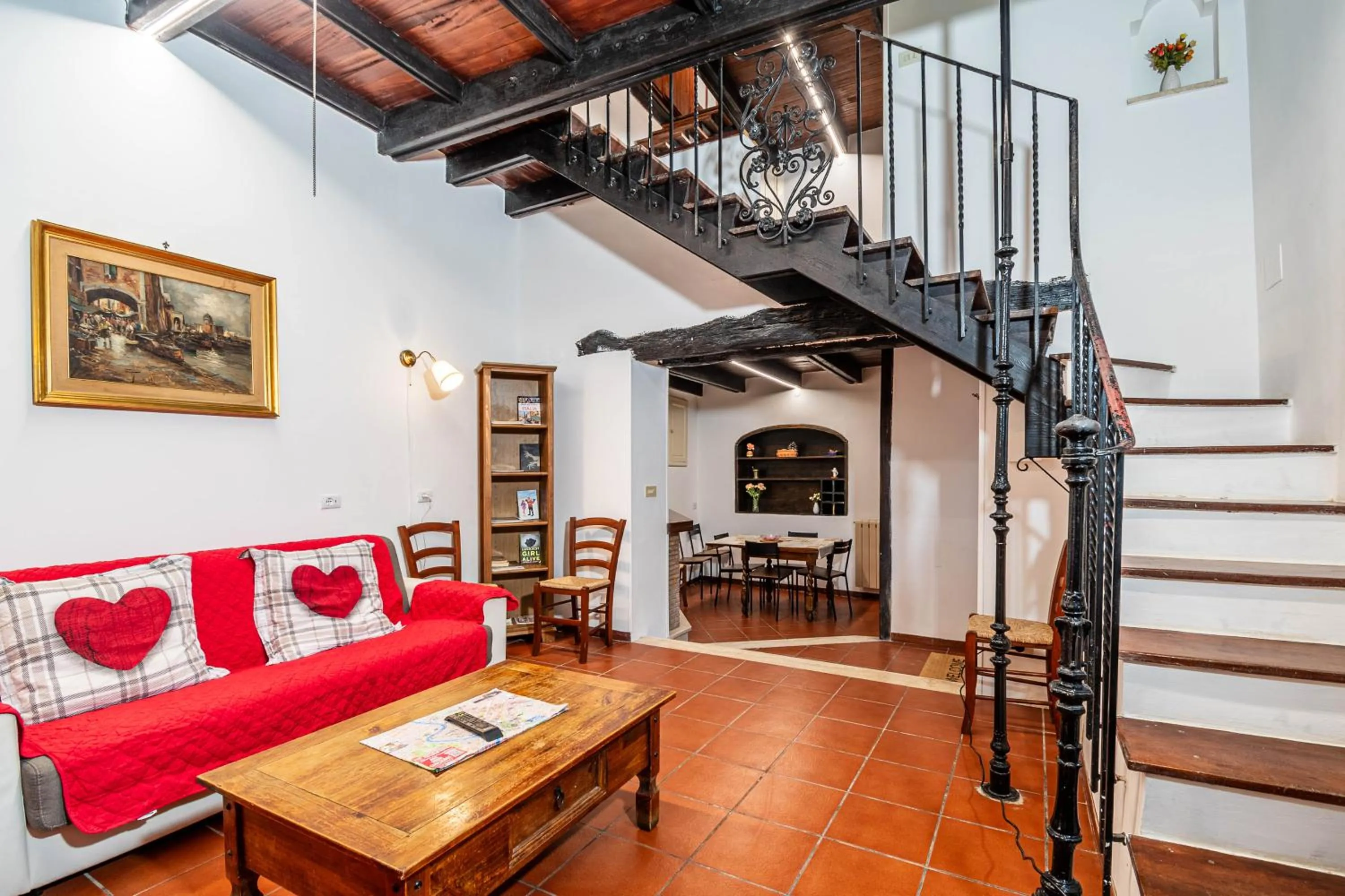 Living room in Casa Trasteverina