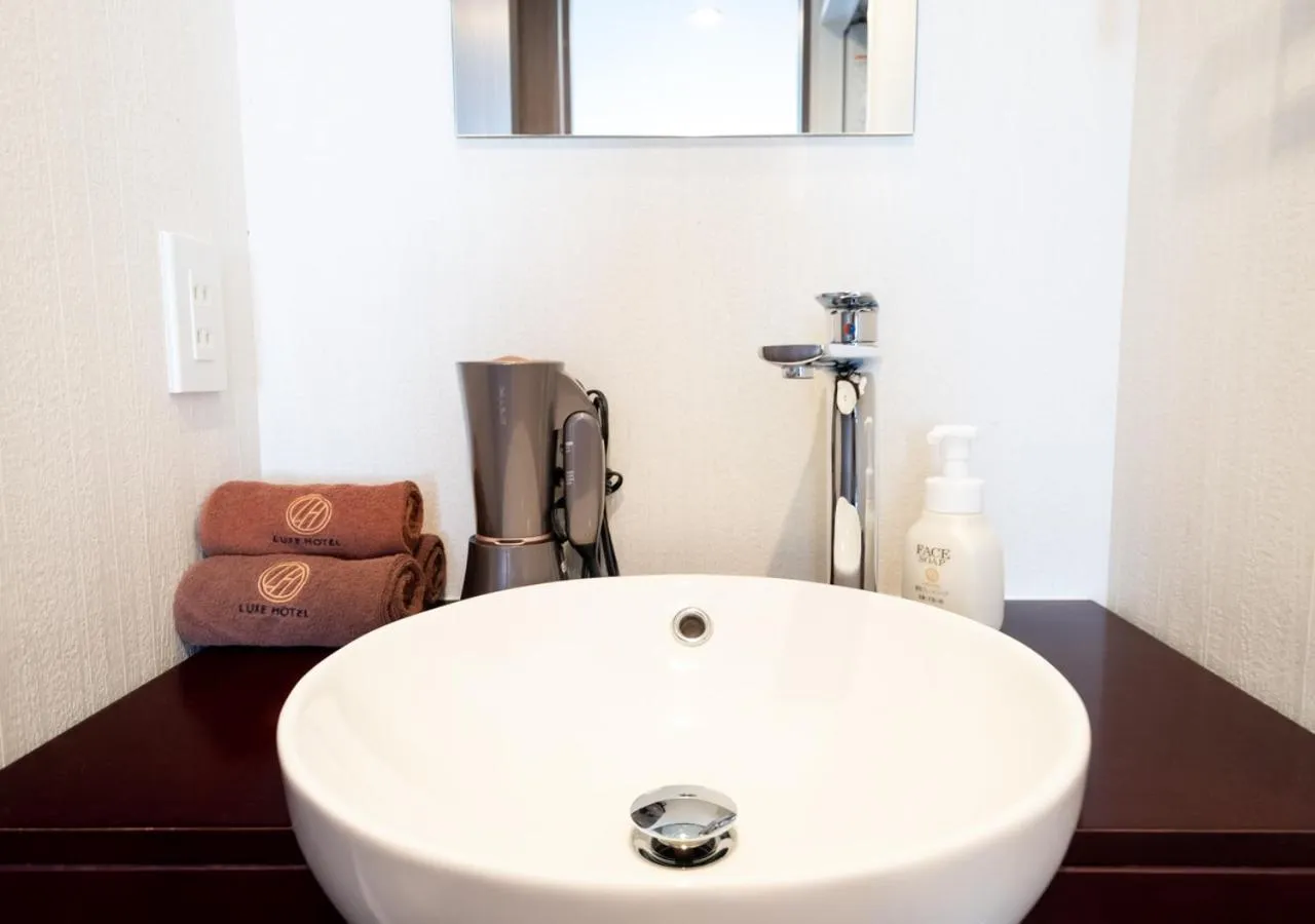 Bathroom in Sonezaki Luxe Hotel