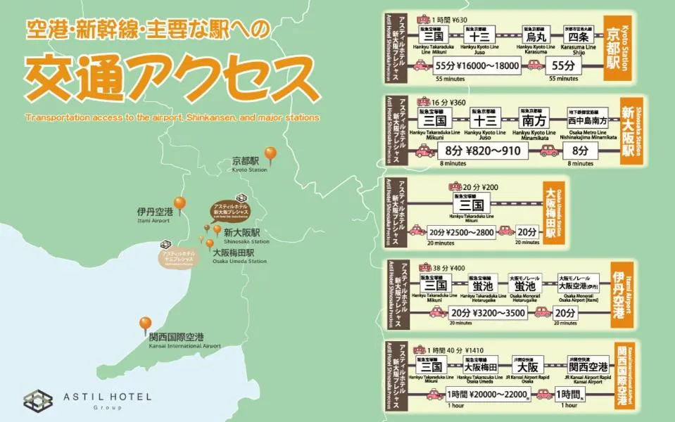 Nearby landmark in Astil Hotel Shinosaka Precious