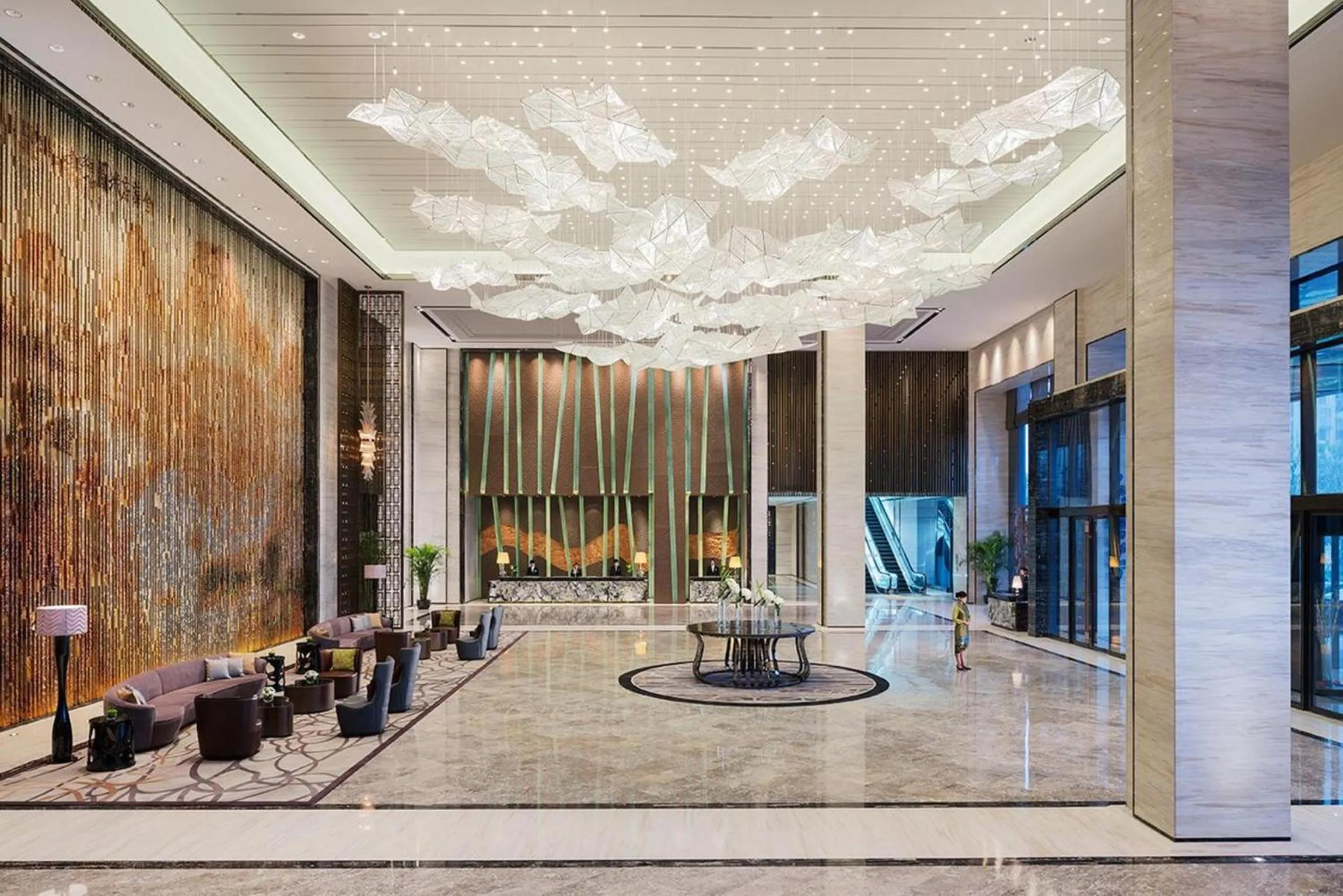 Lobby or reception in Wanda Realm Jinhua