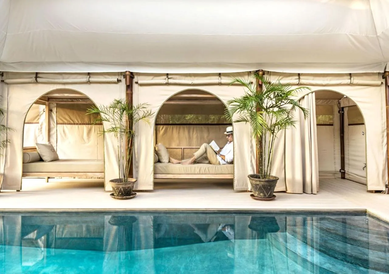 Pool view in The Beige