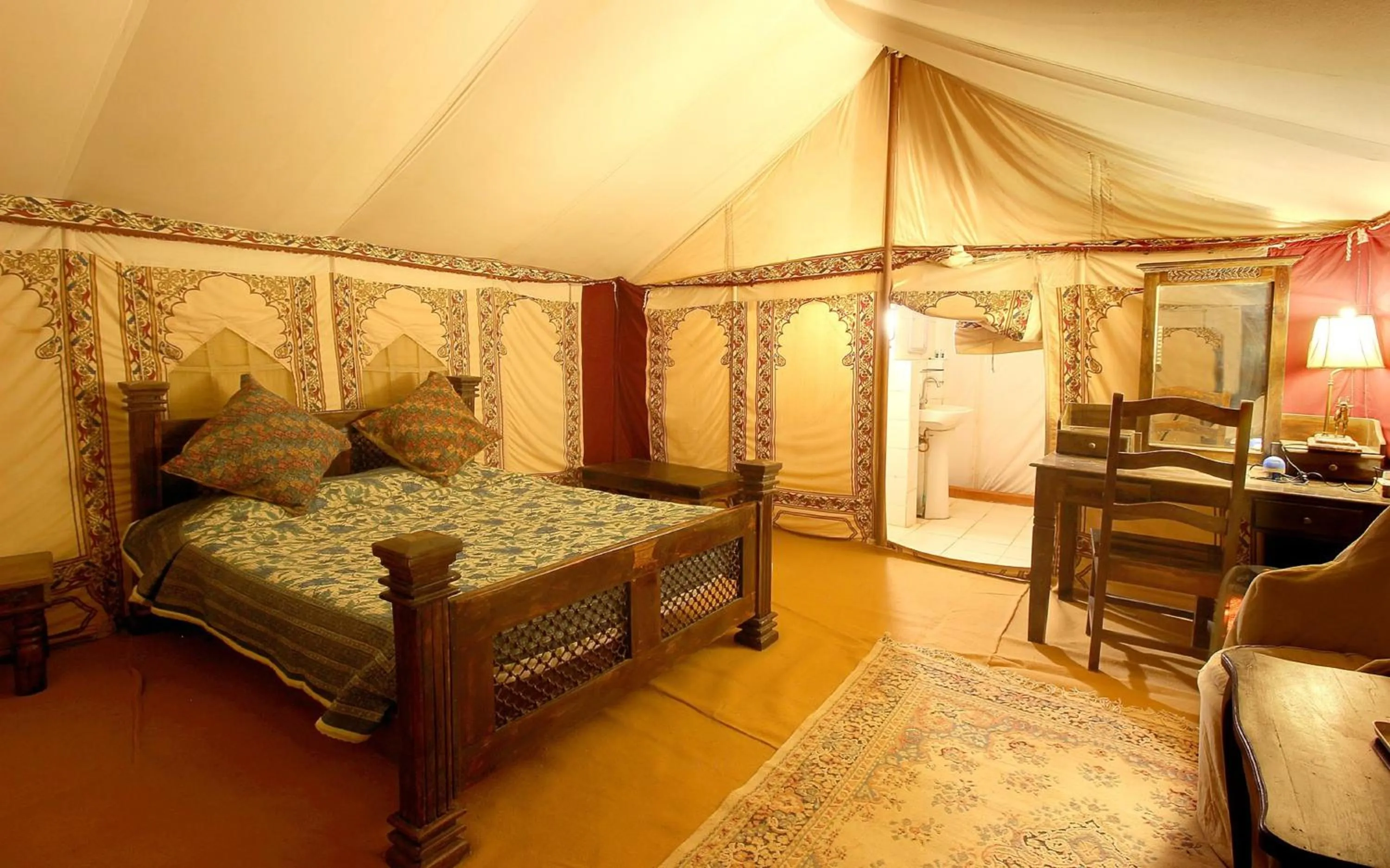 Bed in Bhadrawati - A Riverside Safari Lodge Ranthambore