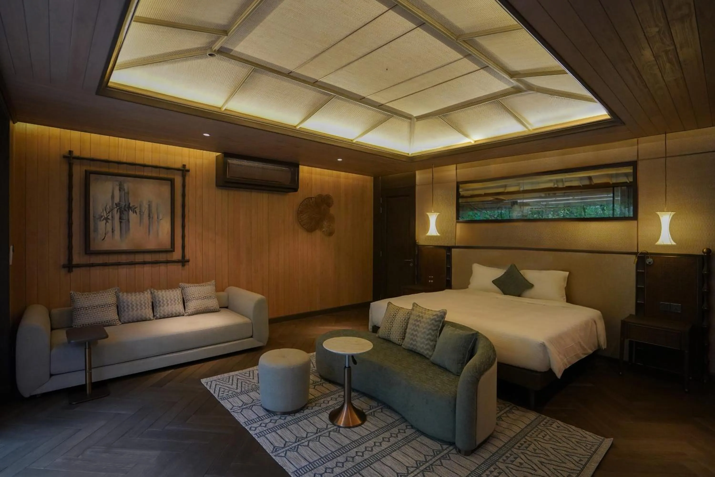 Seating area, Bed in An Lam Retreats Ninh Van Bay