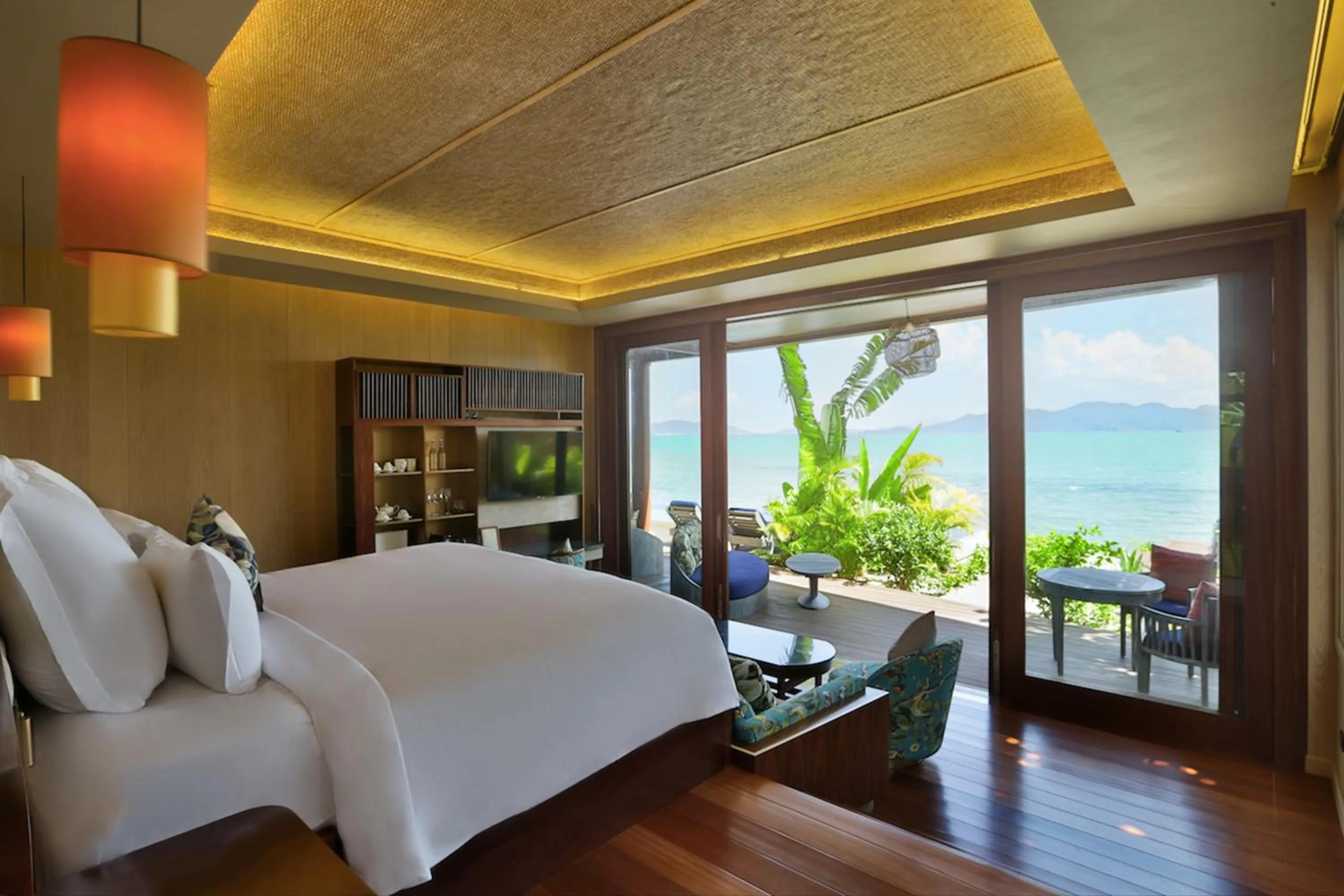 Bedroom, Bed in An Lam Retreats Ninh Van Bay
