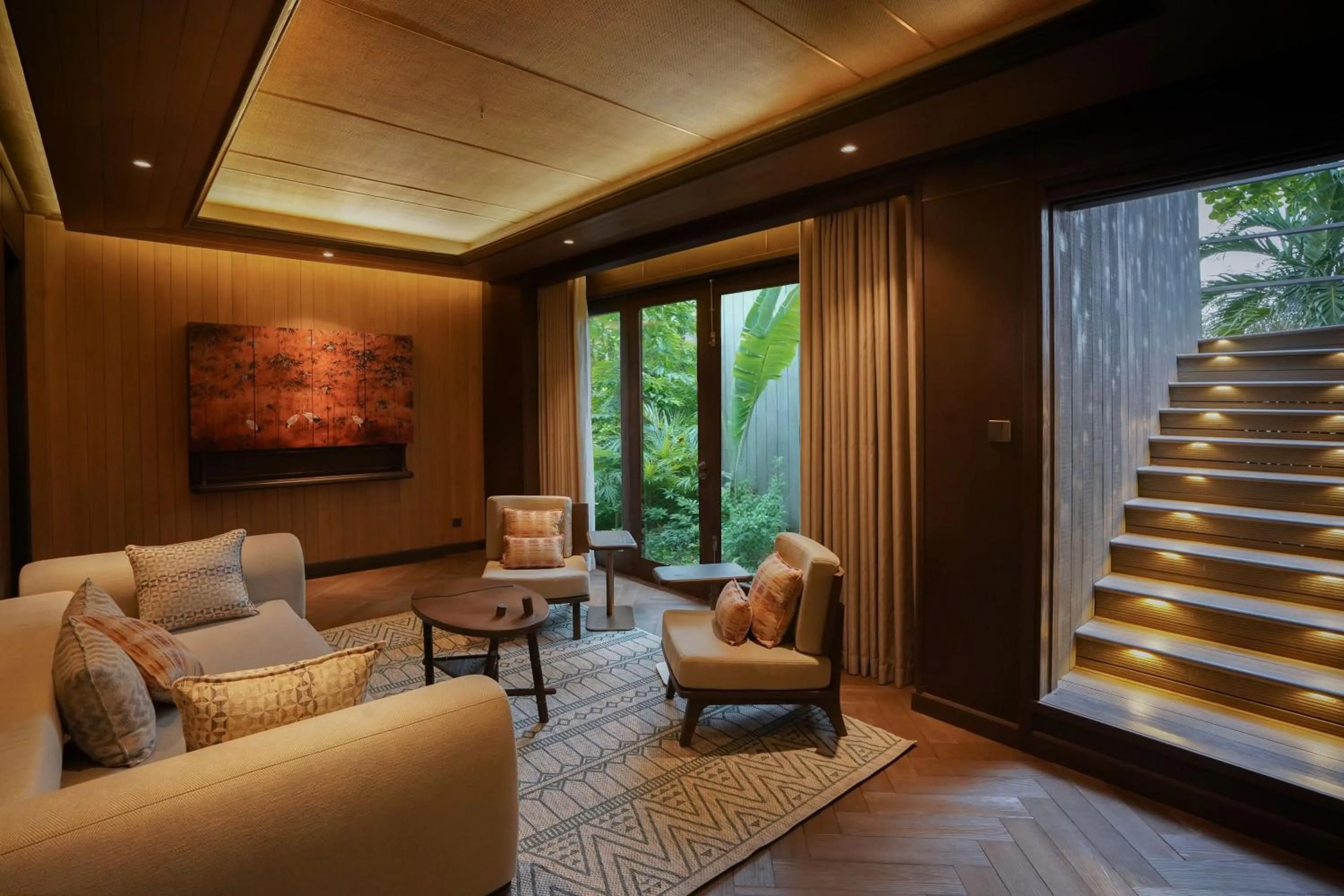 Living room in An Lam Retreats Ninh Van Bay